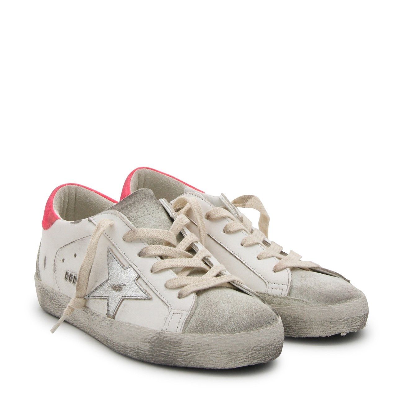 Golden Goose o1bcso1str0725 Fucsia Leather Sneakers in White Size US 8 / IT 38 - 3 Thumbnail