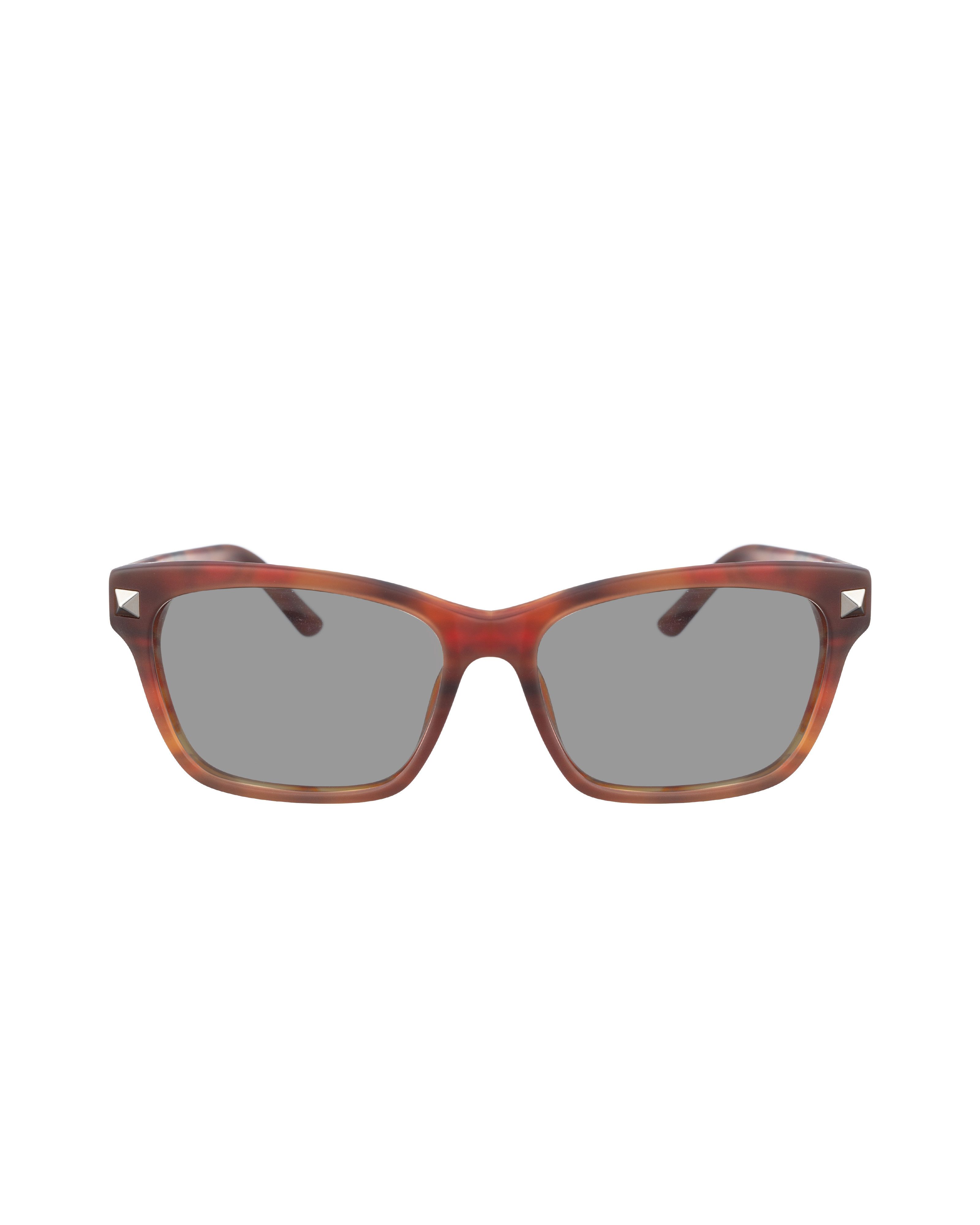 Valentino Valentino 00s Matte Havana Brown Nerdy Sunglasses with Studs Size ONE SIZE - 3 Thumbnail