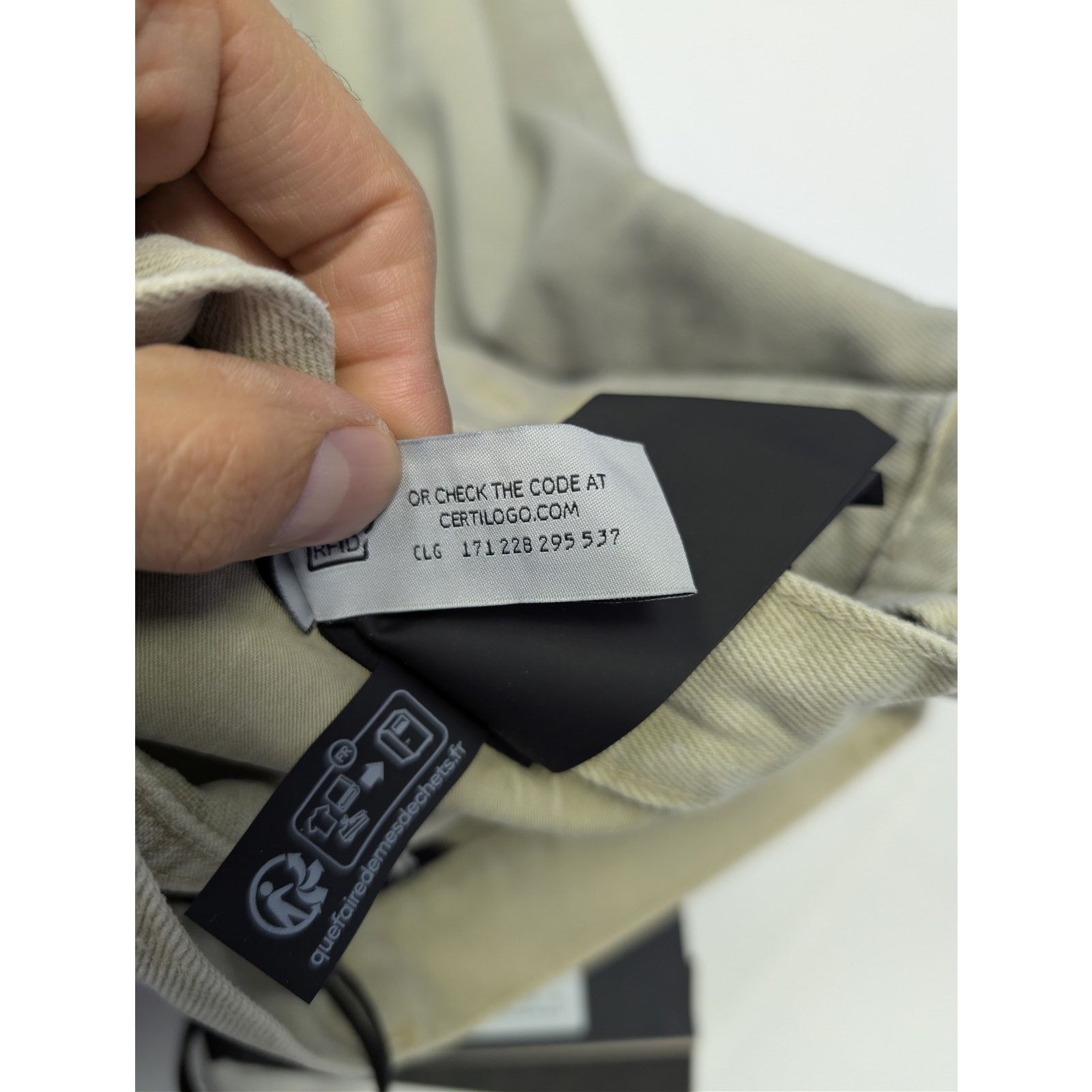 Palm Angels o1rshd1 Bull Logo Patch 5 Pockets Denim Pants in Light Beige Size US 31 - 22 Thumbnail