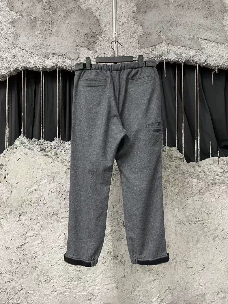 Prada Prada Gray Wool Sweatpants with Velcro -2505 Size US 44 / EU 60 - 2 Thumbnail