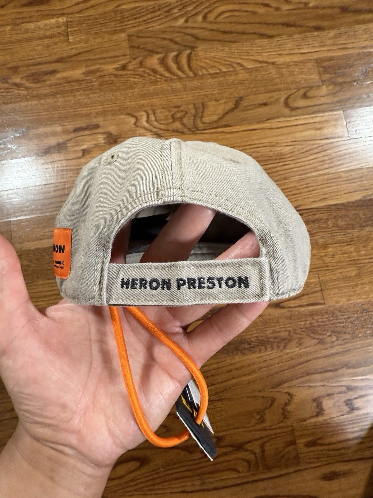 Heron Preston Heron Preston x Caterpillar Patch Baseball Cap Hat Beige Size ONE SIZE - 7 Thumbnail