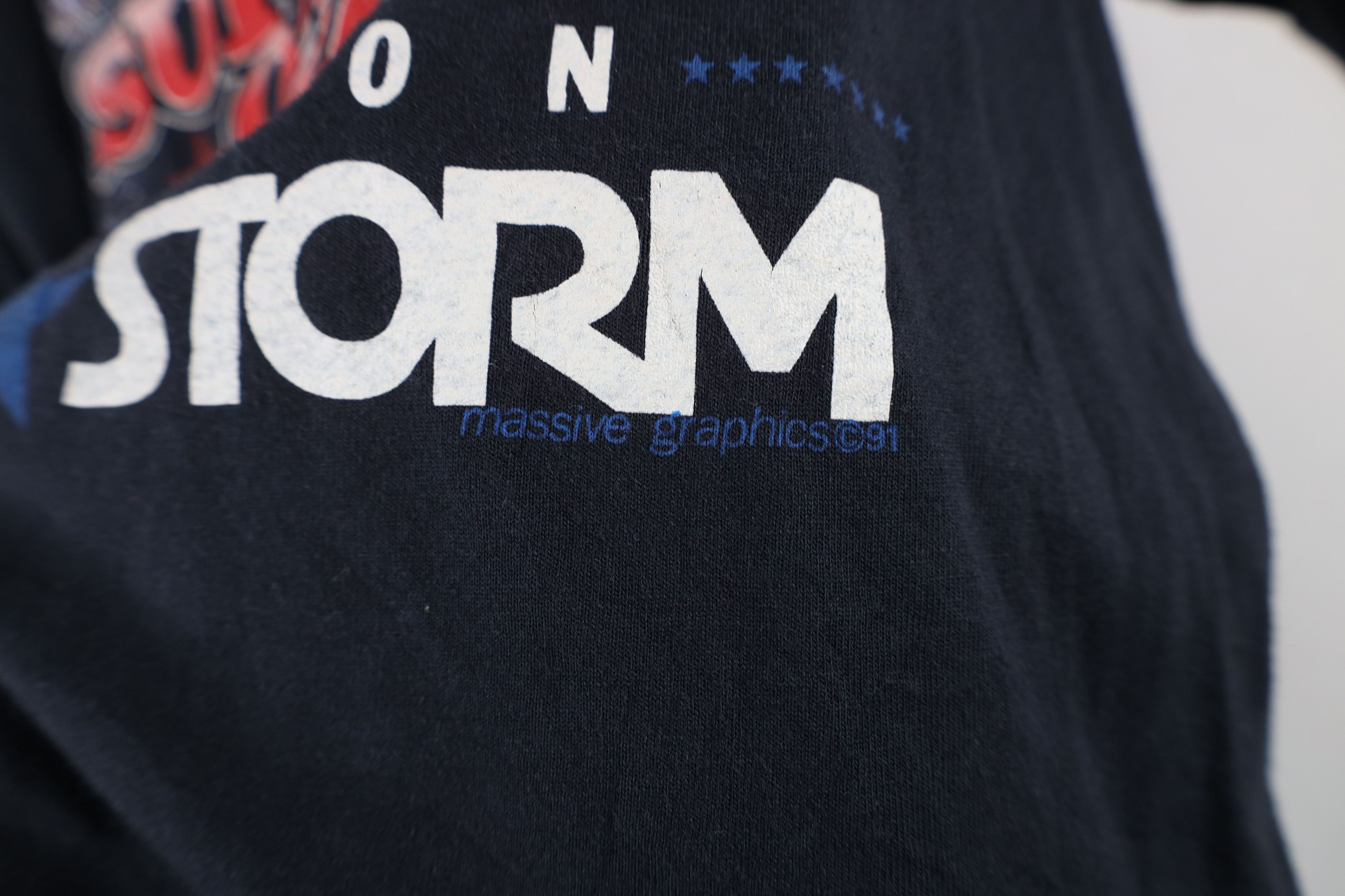 Vintage Vintage 90s Spell Operation Desert Storm T-Shirt Black USA Size US L / EU 52-54 / 3 - 5 Thumbnail