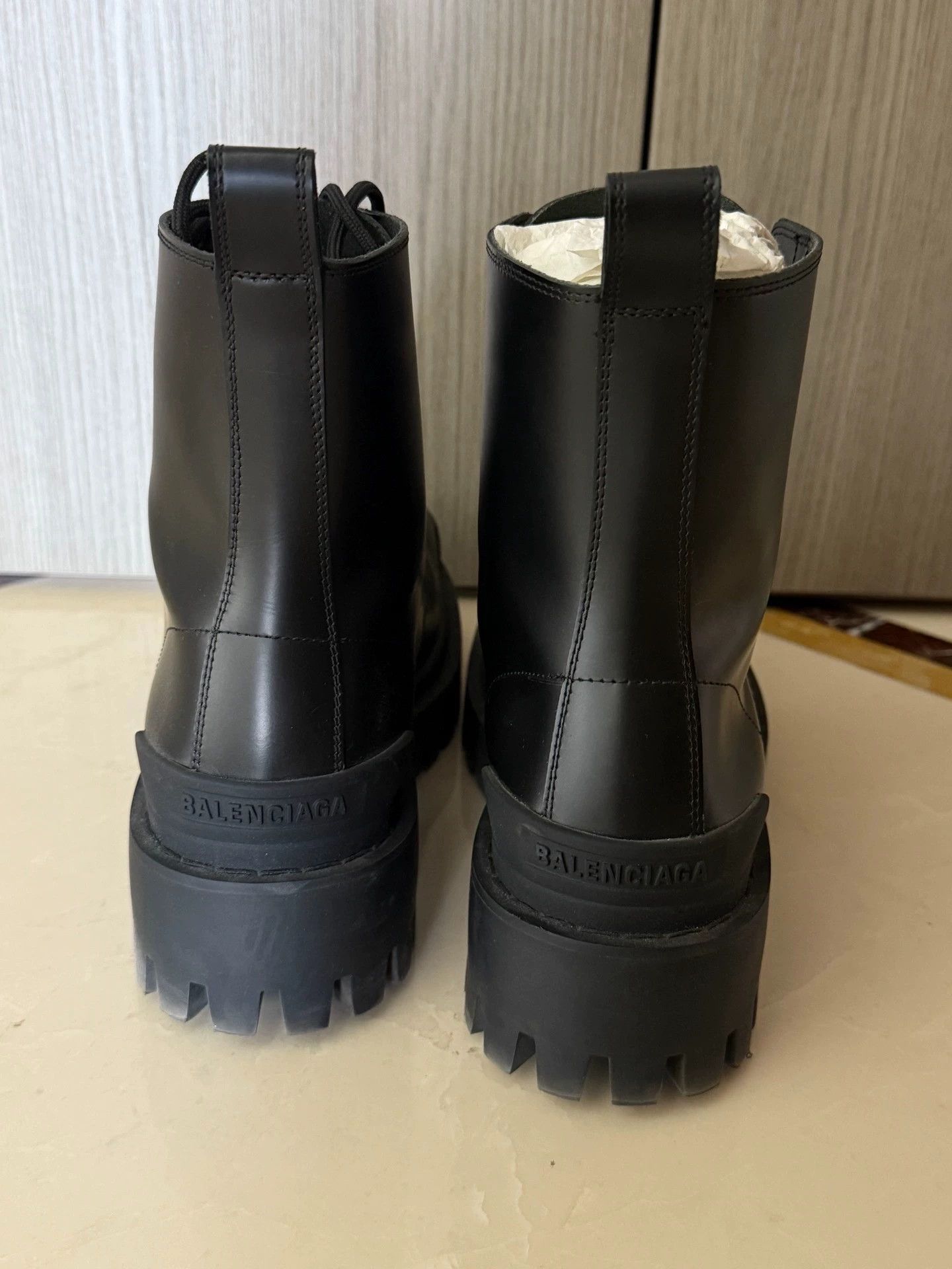 Balenciaga Balenciaga Strike black combat boots Size US 7.5 / IT 37.5 - 2 Thumbnail