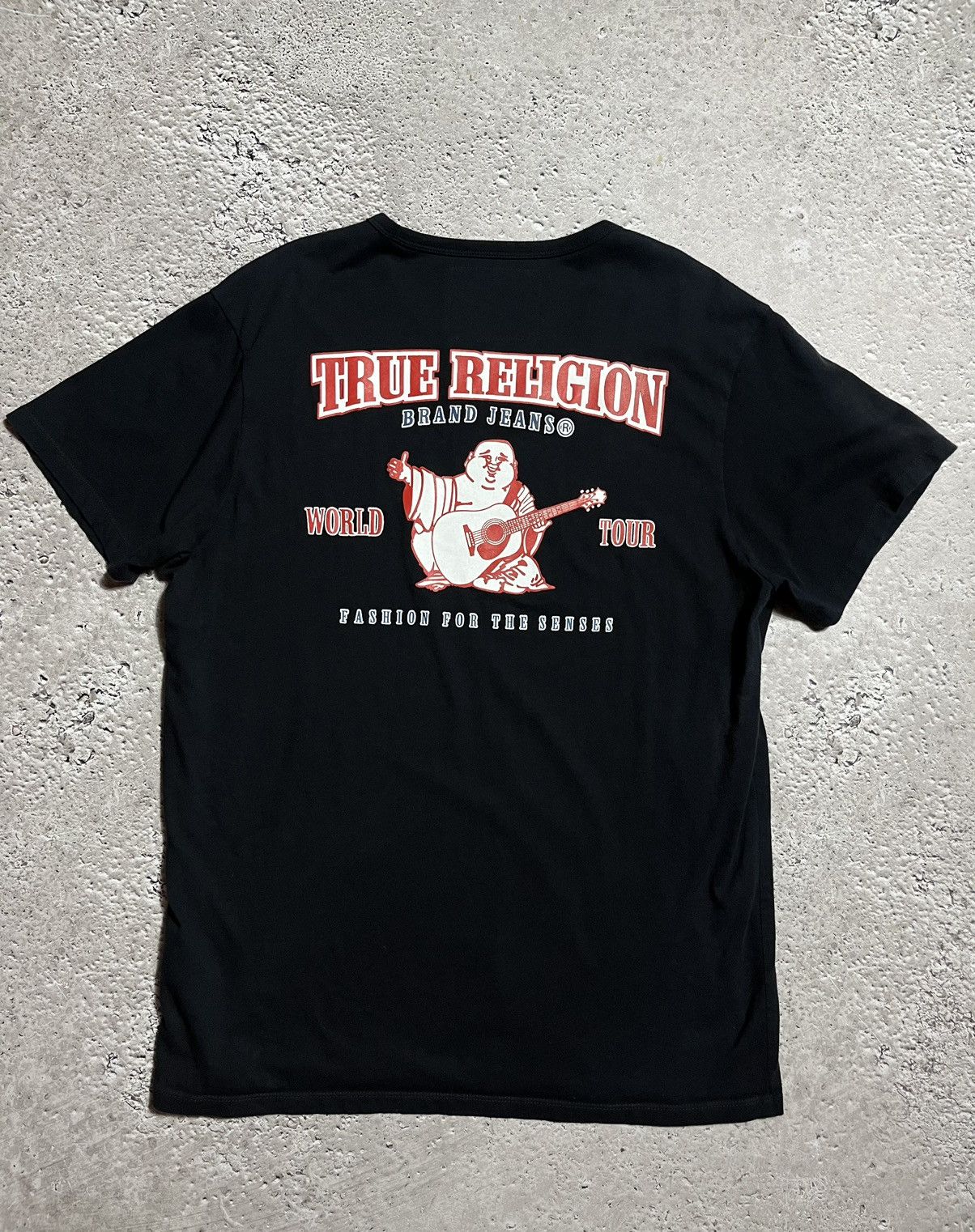 Other Y2K True Religion Big Logo faded T Shirt Tee Size US XL / EU 56 / 4 - 1 Thumbnail