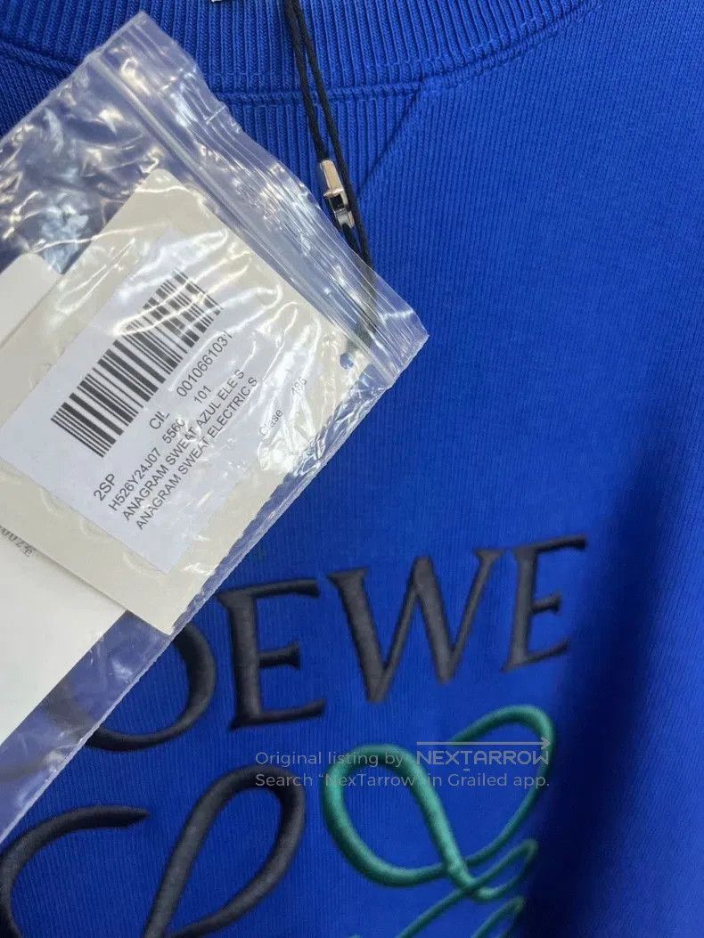 Loewe Loewe Blue Embroidered Logo Sweatshirt. Size US S / EU 44-46 / 1 - 3 Thumbnail