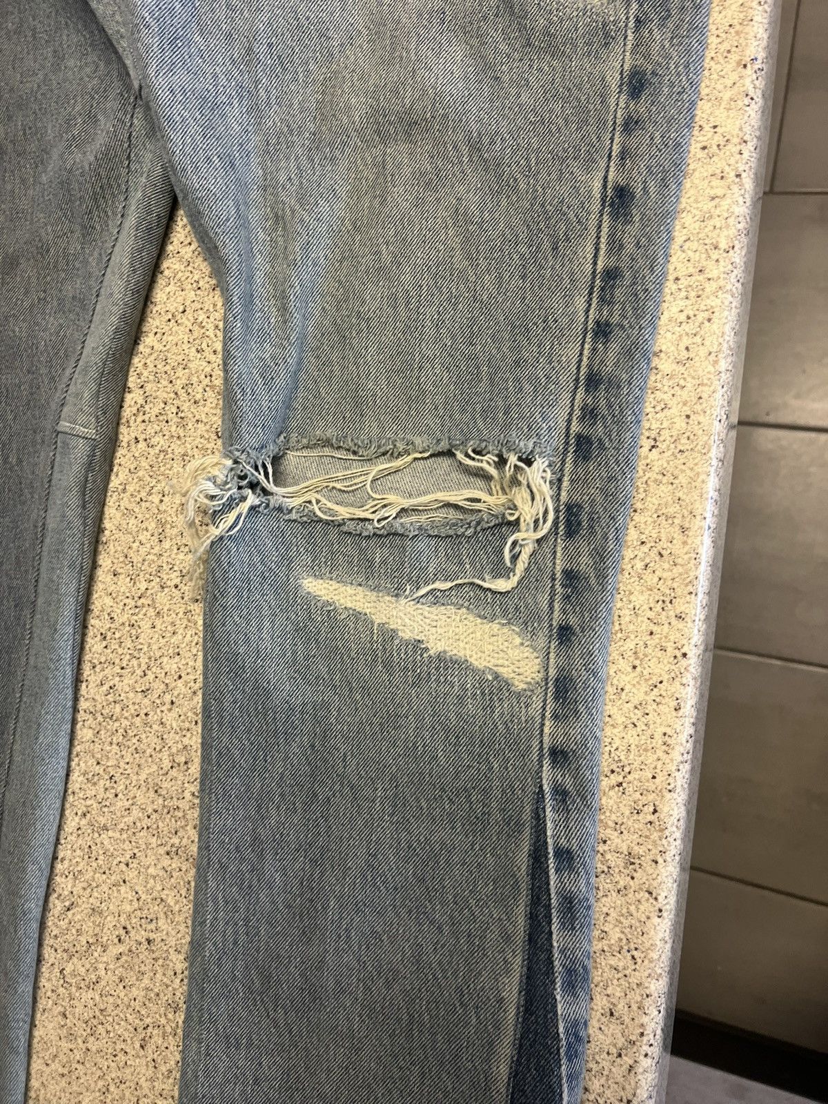 Other Distressed Flare Jeans Size US 32 / EU 48 - 2 Thumbnail