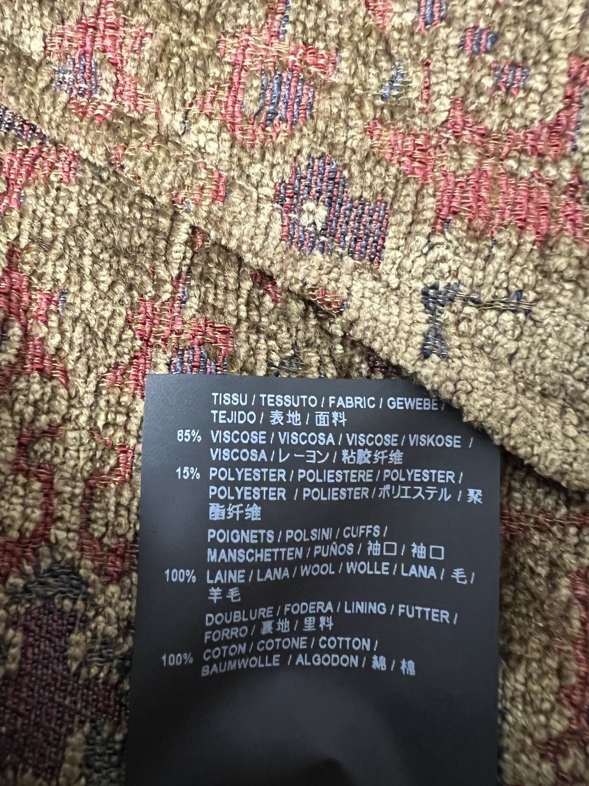 Saint Laurent Paris Saint Laurent Teddy Marrakesh Tapestry Bomber Jacket Size US M / EU 48-50 / 2 - 8 Thumbnail