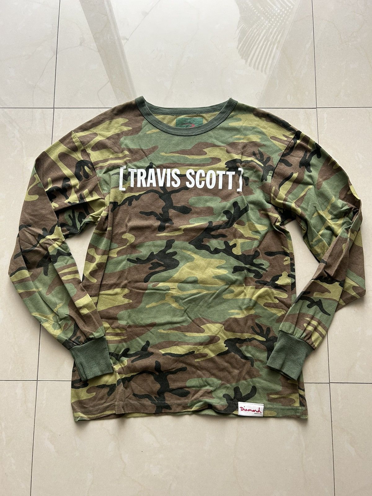 Diamond Supply Co. × Travis Scott × Vintage Travis Scott x diamond supply camo long sleeve Size US M / EU 48-50 / 2 - 1 Thumbnail