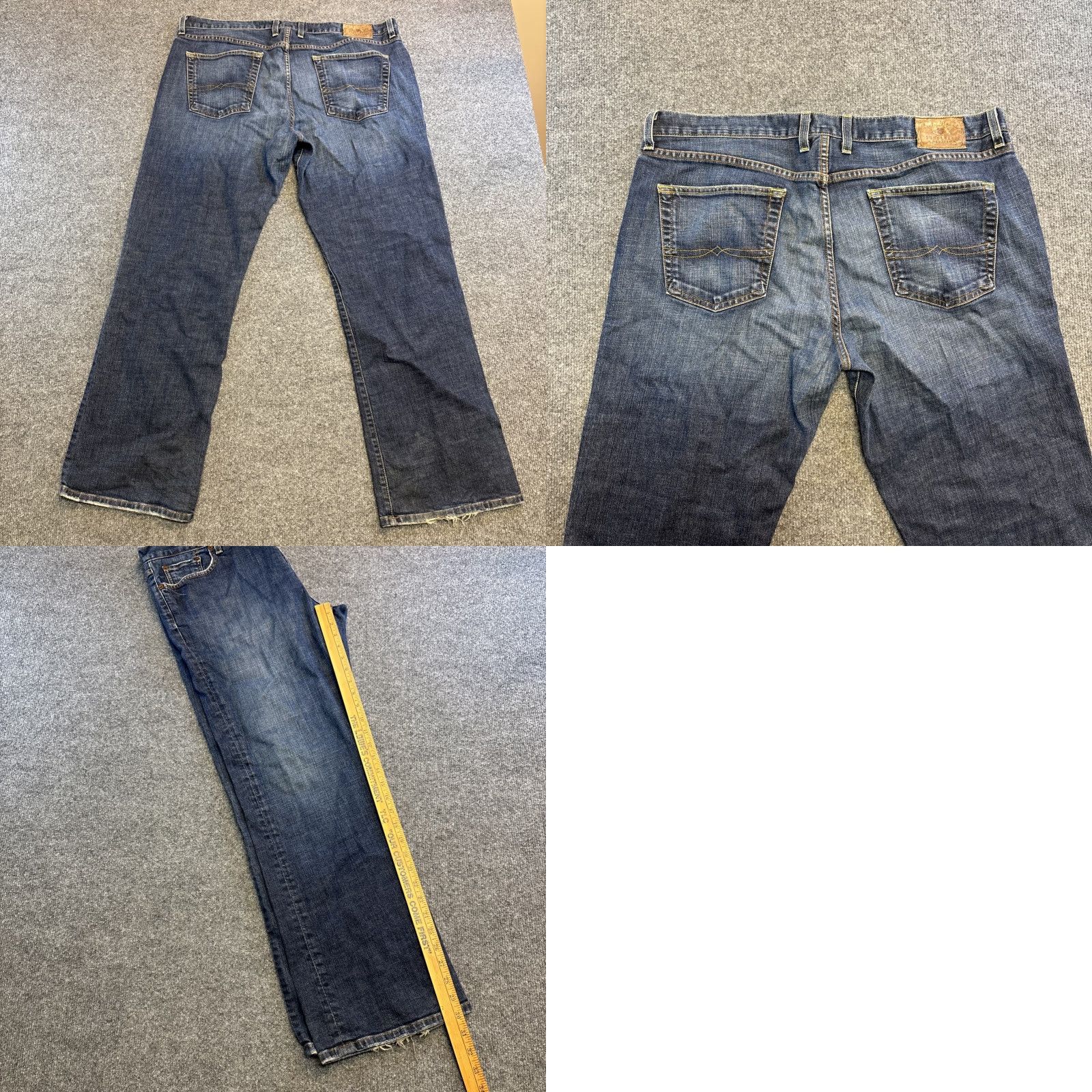 Lucky Brand Lucky Brand Jeans Bootcut Slim Denim Dark Wash 38 Button Fly 30in Inseam Men Size US 38 / EU 54 - 8 Thumbnail
