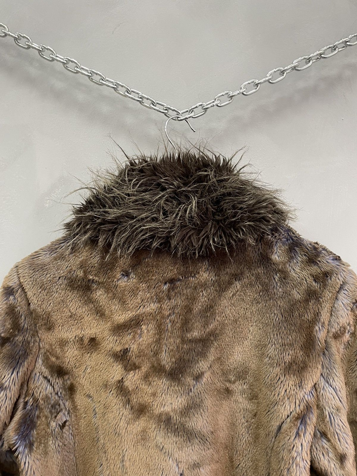 If Six Was Nine × Japanese Brand × Le Grande Bleu (L.G.B.) RARE FUZZY Y2K FAUX FUR legrandebleu MISS SIXTY COAT Size L / US 10 / IT 46 - 11 Thumbnail