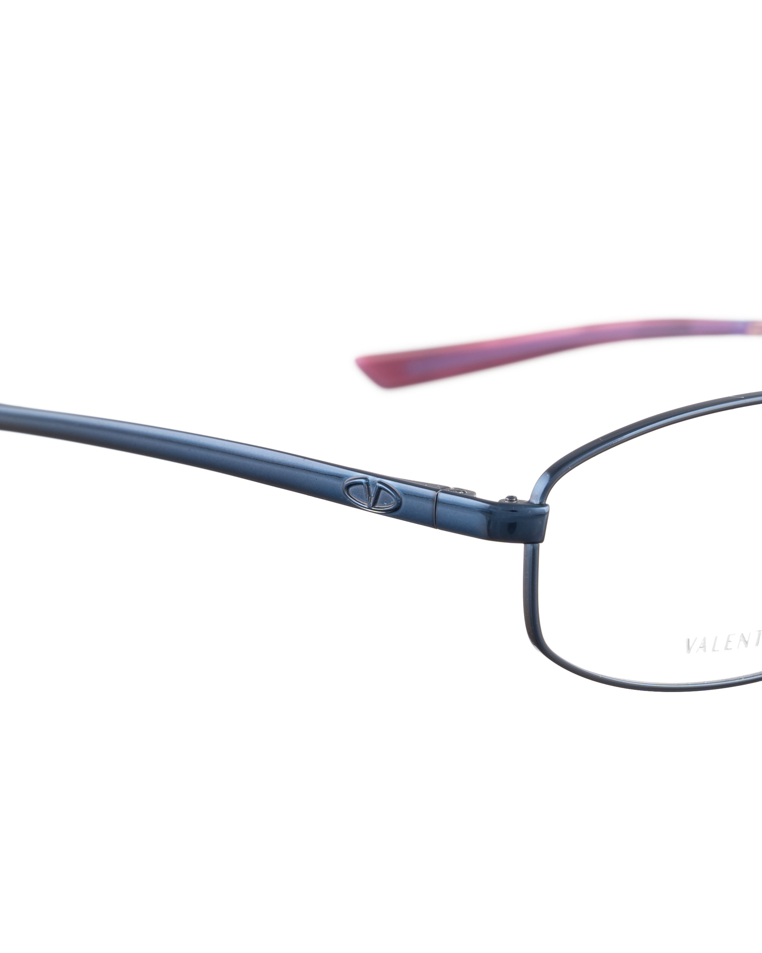 Valentino Valentino 00s Blue & Purple Metal Thin Glasses Size ONE SIZE - 2 Thumbnail