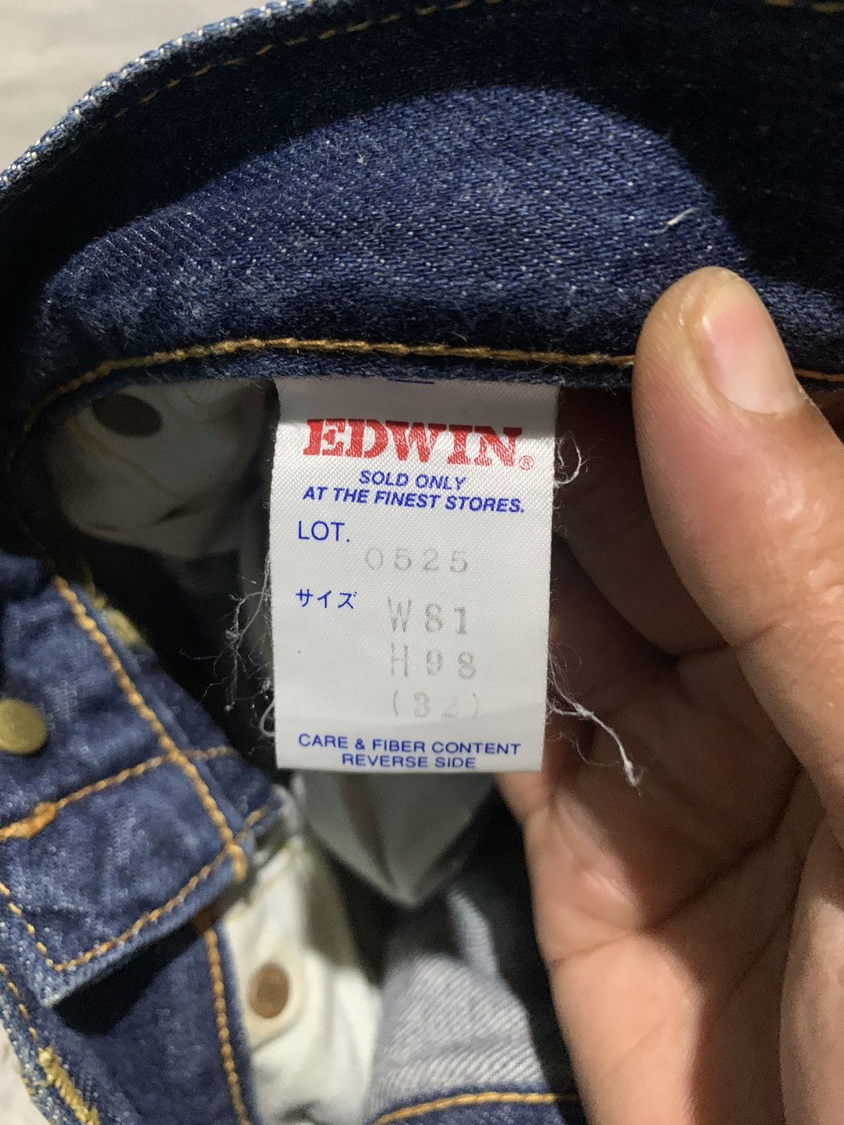 Edwin Redline Vintage Edwin buckle back sanforized selvedge jeans Size US 30 / EU 46 - 12 Thumbnail