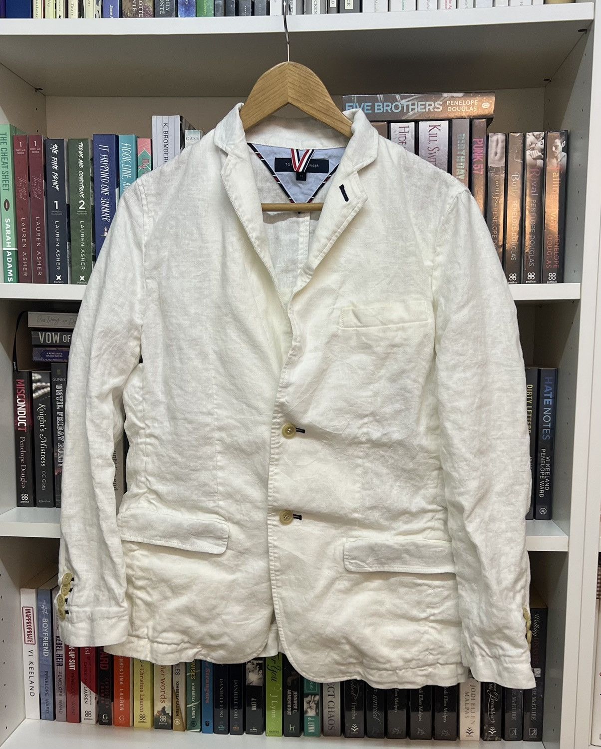 Tommy Hilfiger Tommy Hilfiger Linen Jacket Size US M / EU 48-50 / 2 - 1 Thumbnail
