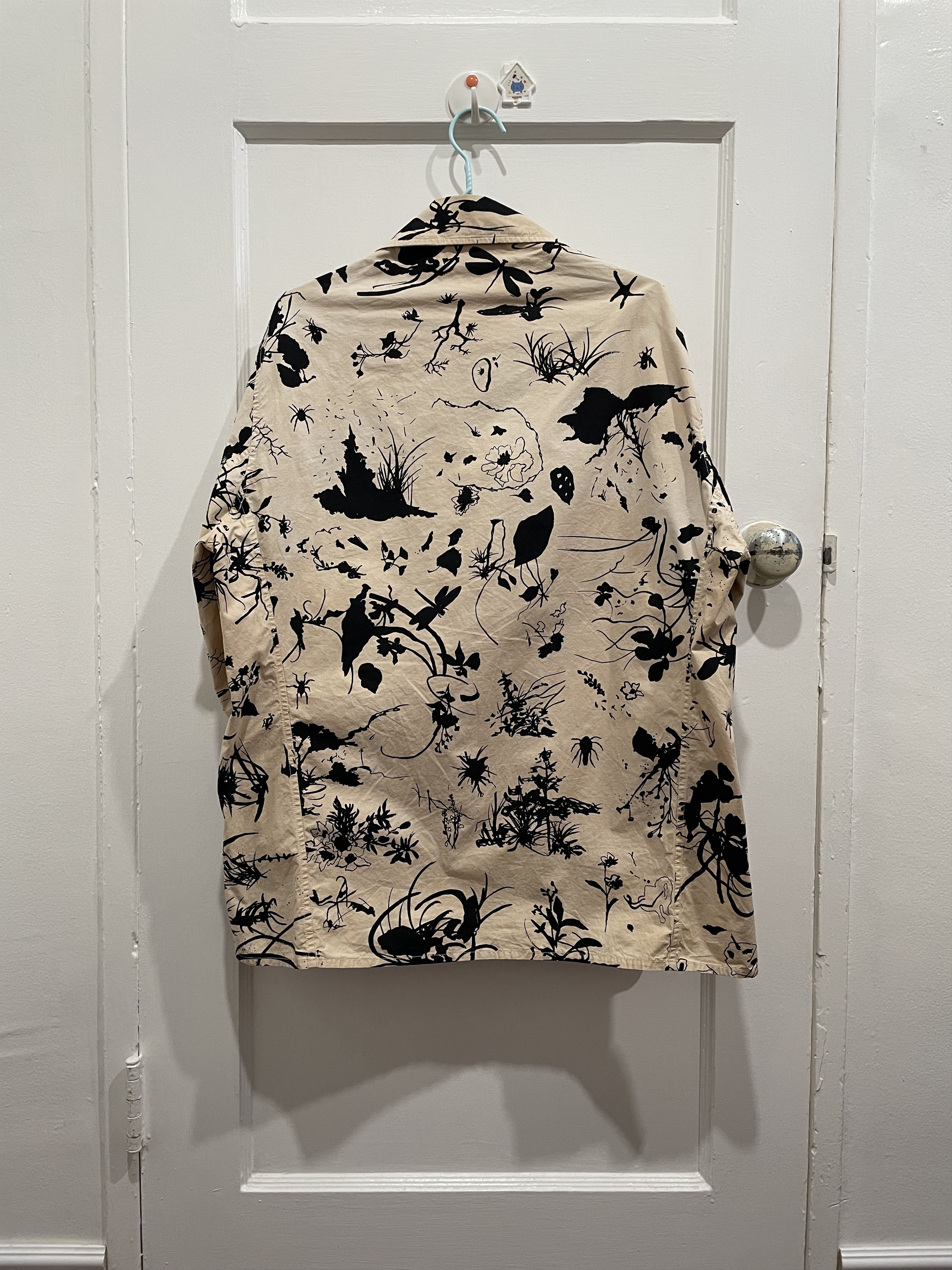 John Alexander Skelton Tea Dyed Lightweight Printed Chore Jacket Size US M / EU 48-50 / 2 - 2 Thumbnail
