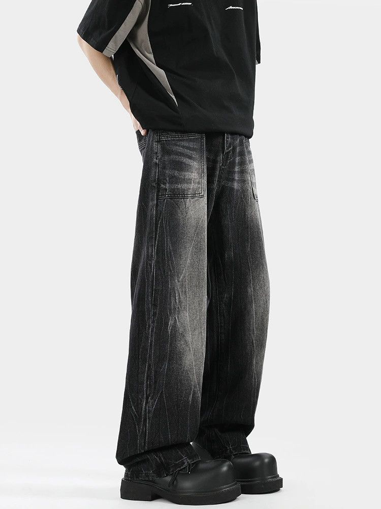 Vintage American street washed distressed cleanfit flared jeans Size US 32 / EU 48 - 3 Thumbnail