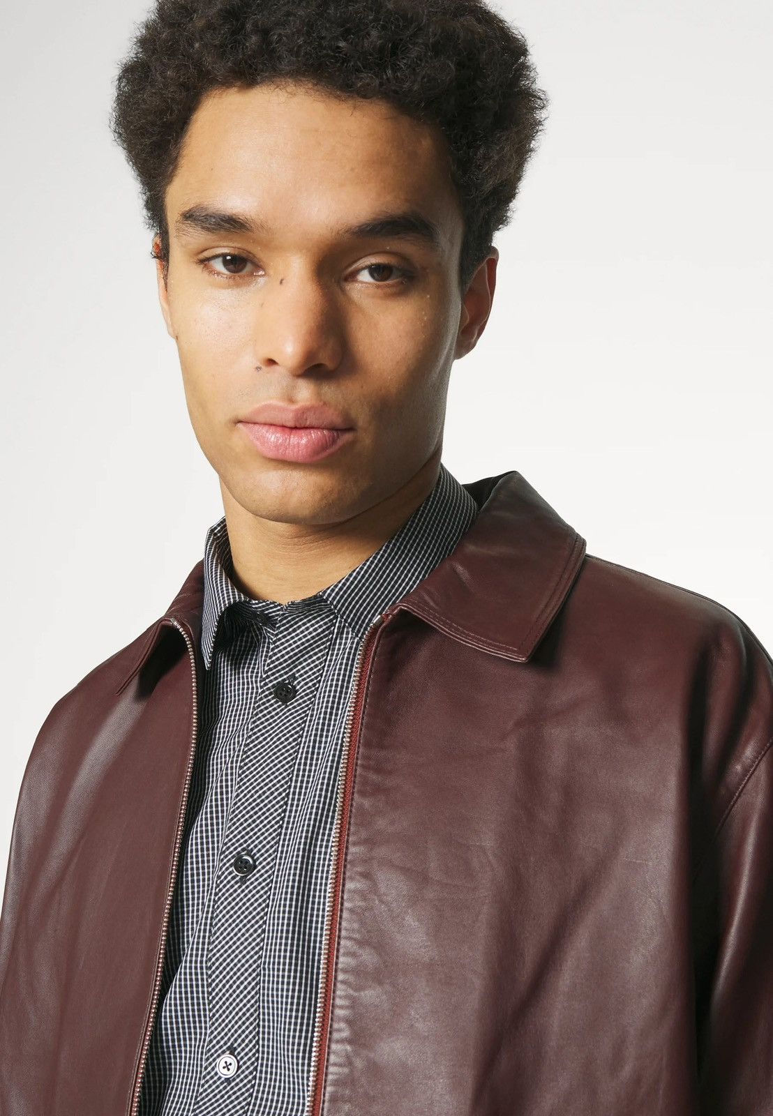 Frame !DS! SS23 Frame Burgundy Red Leather Jacket Size US M / EU 48-50 / 2 - 5 Thumbnail