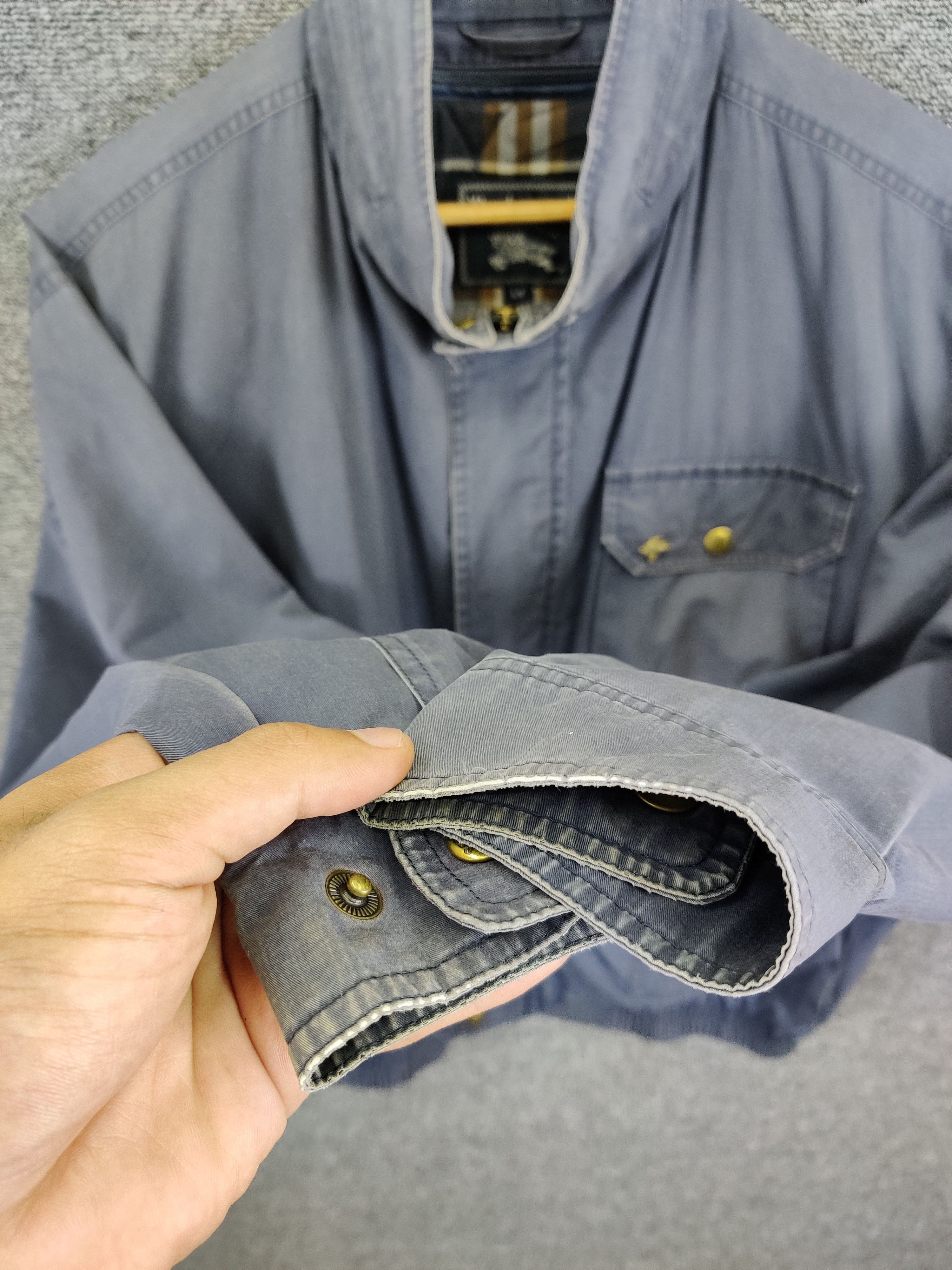 Burberry Vintage Burberrys Nova Check Parachute Bomber Jacket Size US L / EU 52-54 / 3 - 15 Thumbnail