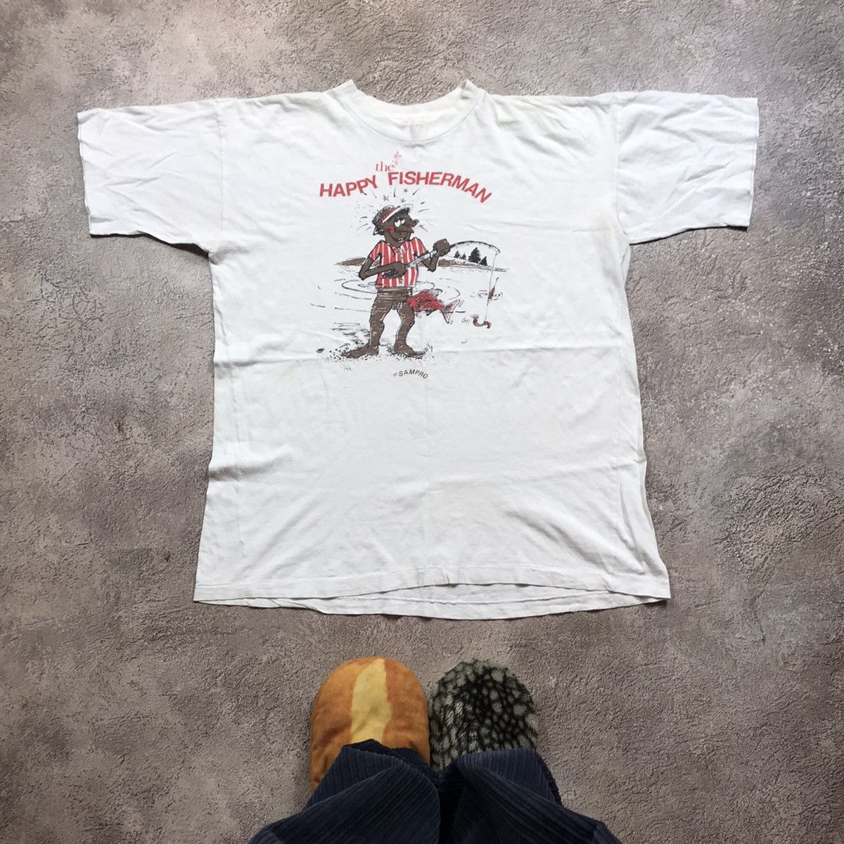 Vintage Vintage 90s Happy Freshman Graphic Tee Sun Faded Grunge XL Size US XL / EU 56 / 4 - 1 Thumbnail