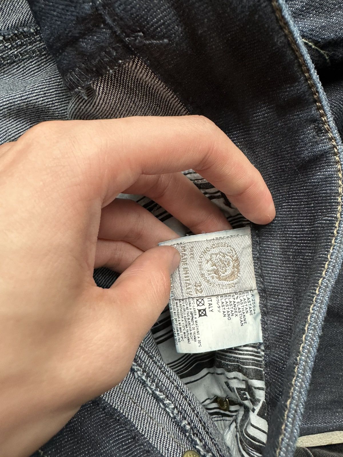 Diesel 🚨 DIESEL IFSIXWASNINE JEANS DENIM RARE Y2K FIT GOTHIC PUNK Size 32" / US 10 / IT 46 - 4 Thumbnail