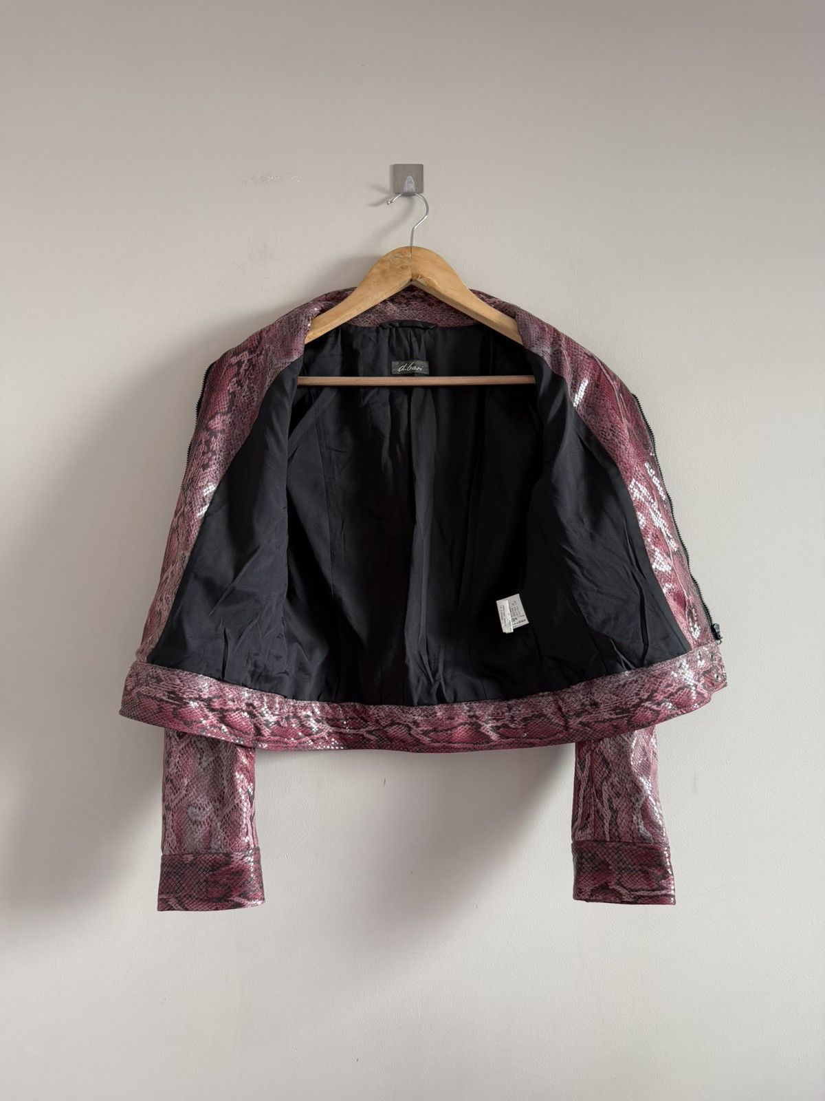 Vintage Just Cavalli Style Snake Print Cropped Jacket Y2K Style Size XS / US 0-2 / IT 36-38 - 7 Thumbnail