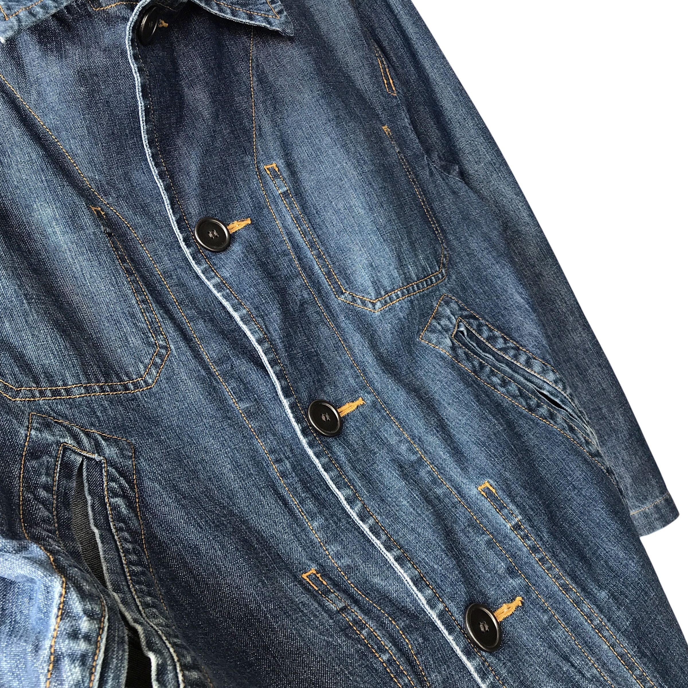 Final Home × Issey Miyake × Japanese Brand Final Home Japan Kosuke Tsumura Denim Survival Jacket Size US L / EU 52-54 / 3 - 7 Thumbnail