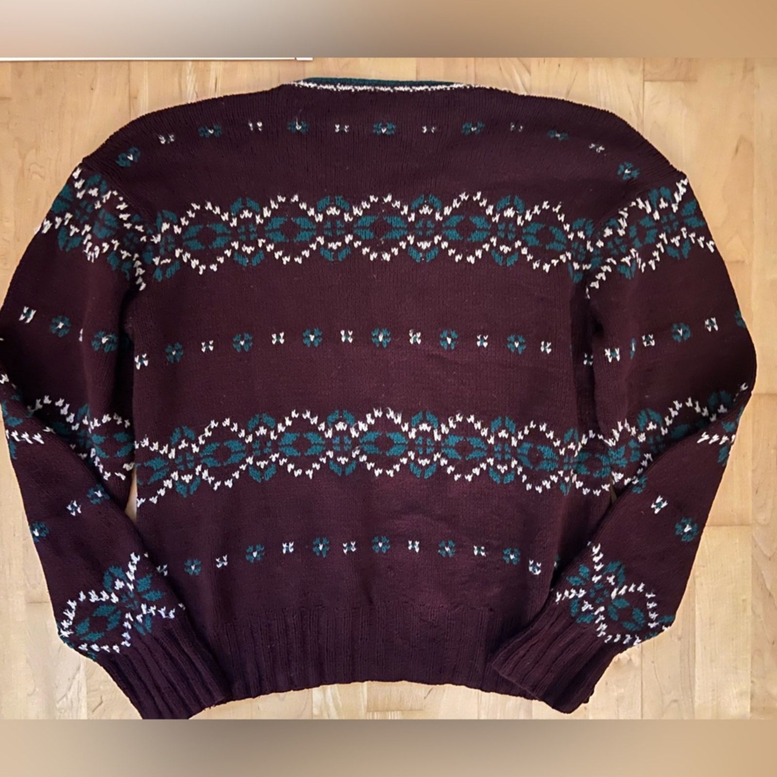 Polo Ralph Lauren VTG Polo Ralph Lauren 100% silk southwestern print sweater Size US L / EU 52-54 / 3 - 3 Thumbnail