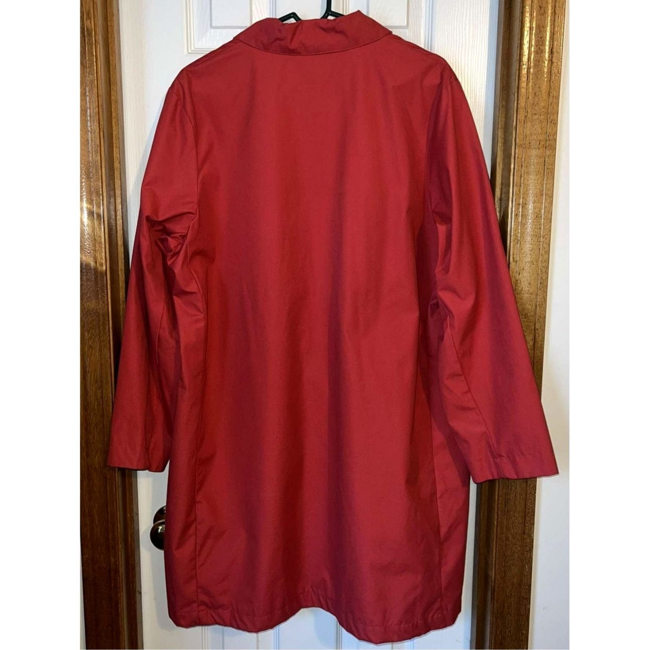 Eddie Bauer Eddie Bauer Women’s Lightweight Red Trench Coat – Size L Size L / US 10 / IT 46 - 3 Thumbnail