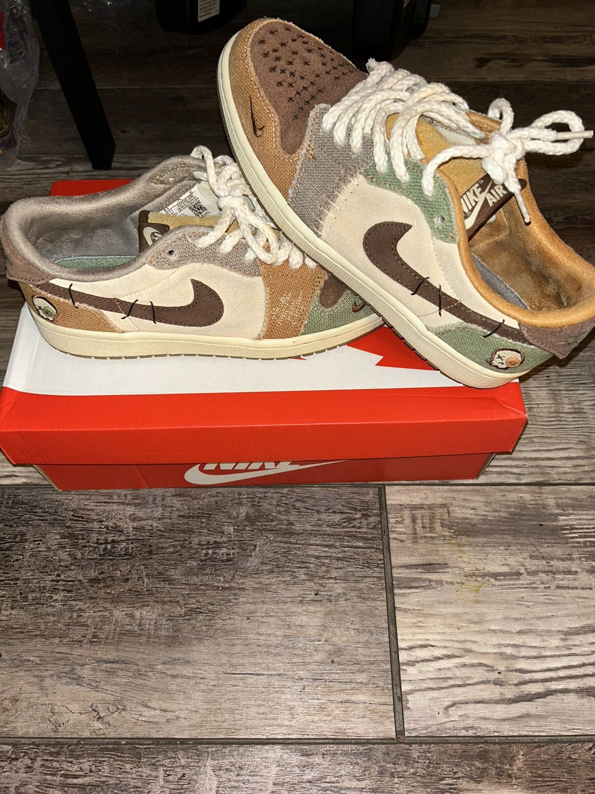 Jordan Brand Zion Williamson Jordan 1 Low Voodoo Size US 8.5 / EU 41-42 - 2 Thumbnail