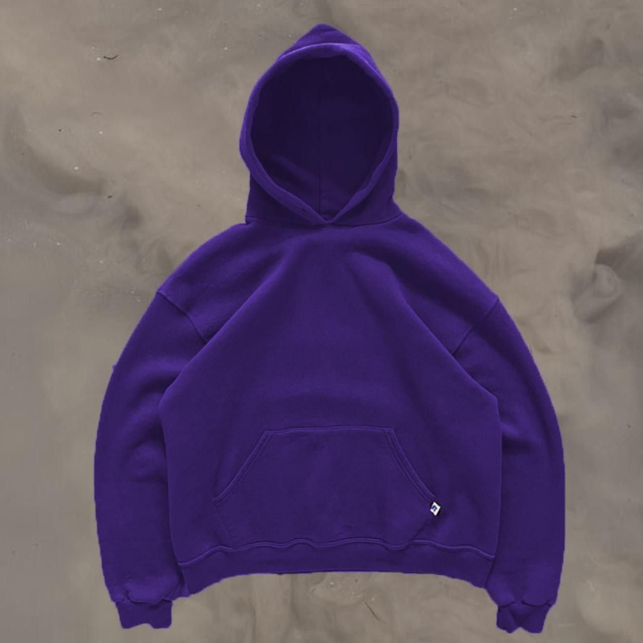 image of Vintage 90's True Purple Russell Athletic Blank Hoodie Hoody, Men's (Size Small)