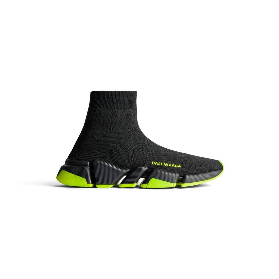 Balenciaga o1tr1nto0525 Speed 2.0 Recycled Knit Sneakers in Black Size US 7 / IT 37 - 1 Thumbnail