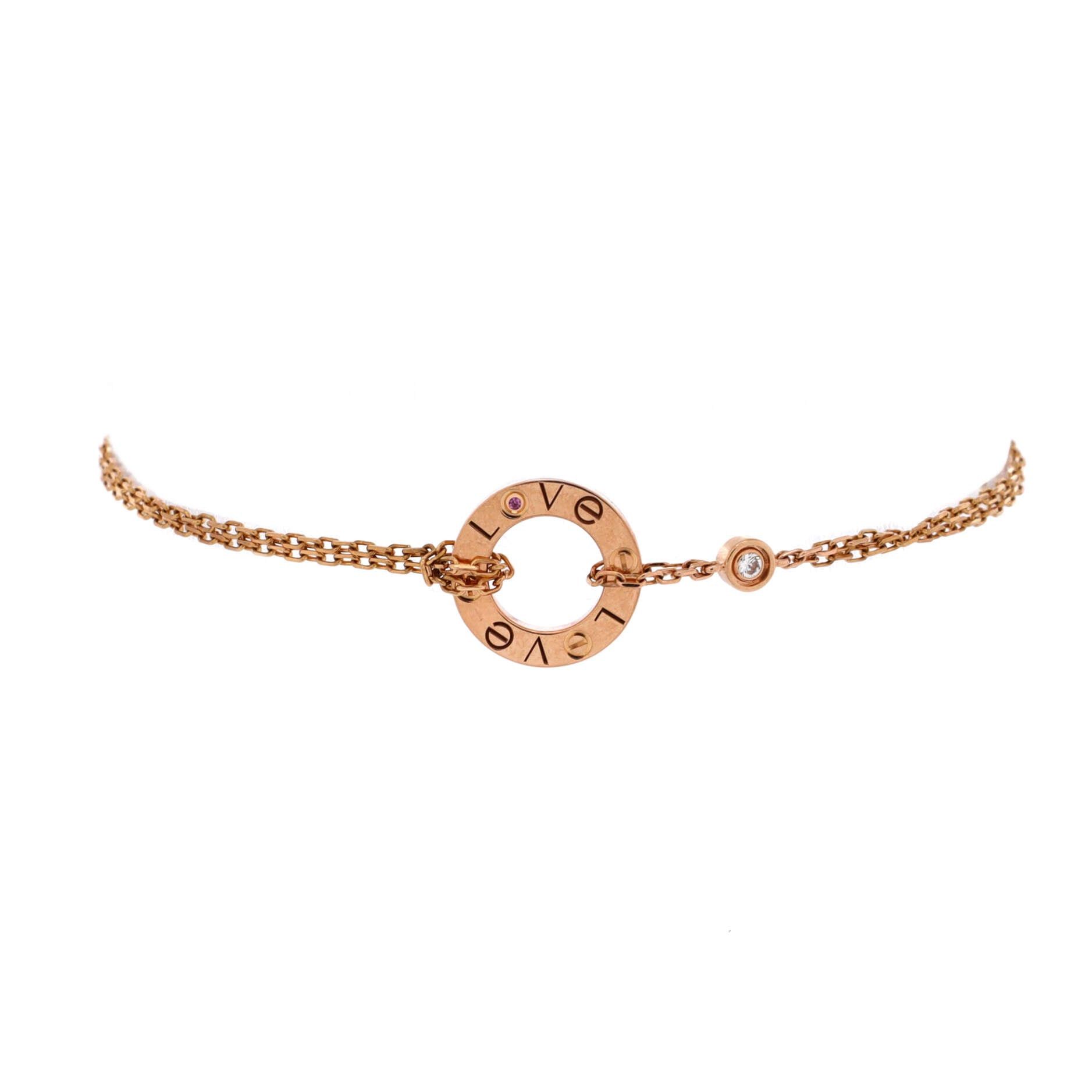 Cartier 2 Diamonds Love Bracelet Size ONE SIZE - 1 Thumbnail