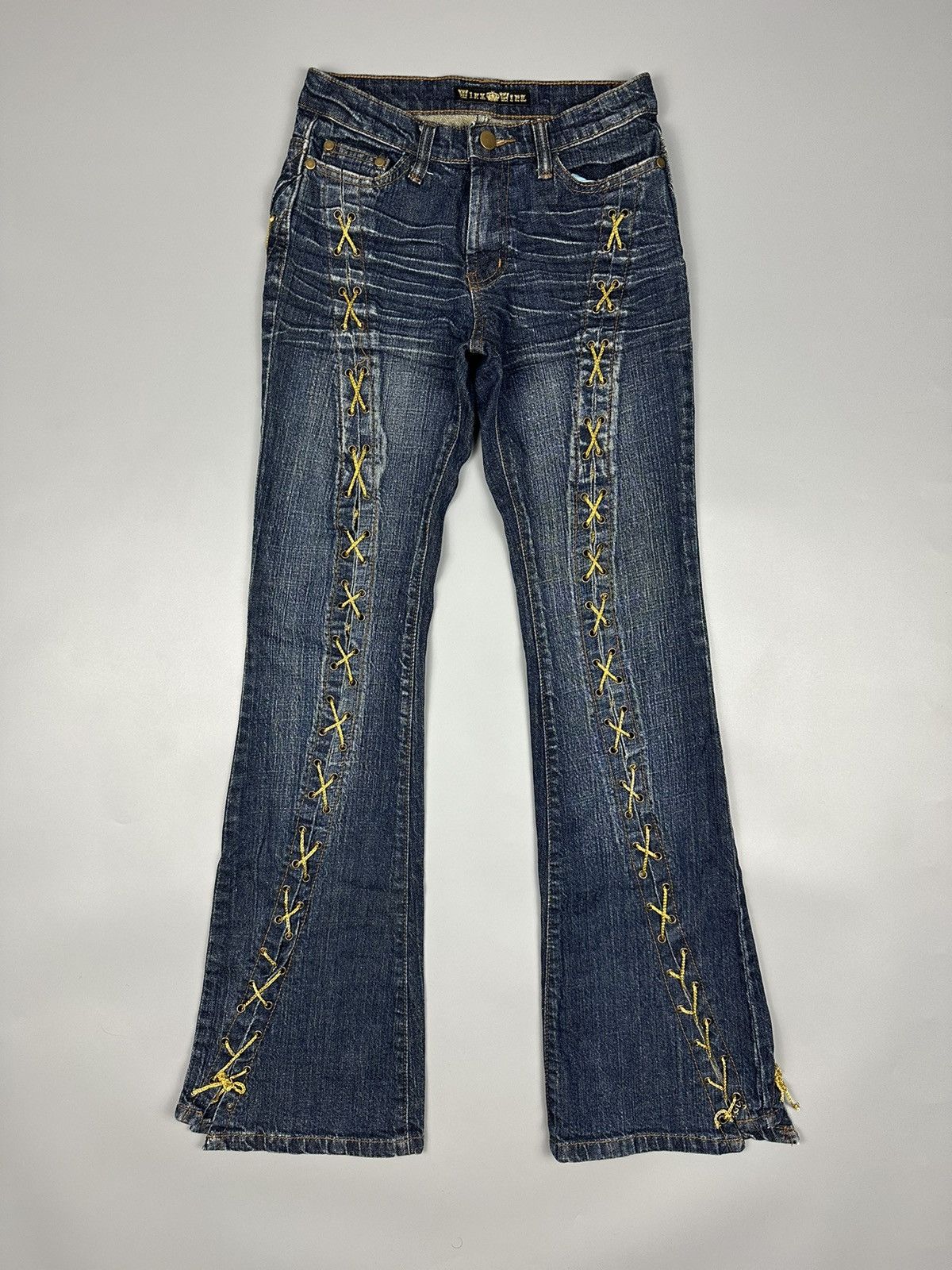 If Six Was Nine × Le Grande Bleu (L.G.B.) 🔥Rare🔥Japanese Ichioku Flared Jeans Size 26" / US 2 / IT 38 - 1 Thumbnail