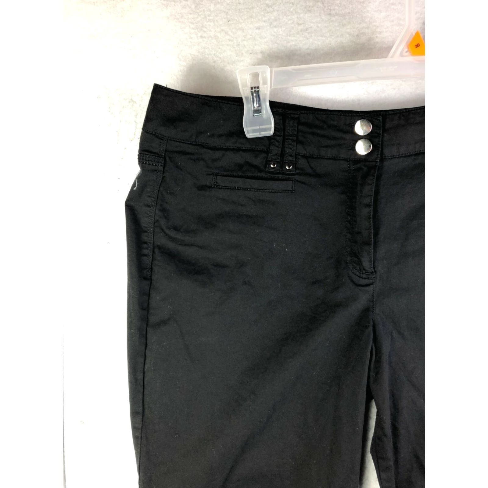 Vintage Larry Levine Mid Rise Stretch Womens Size 14 Black Pants Size 36" / US 14 / IT 50 - 2 Thumbnail