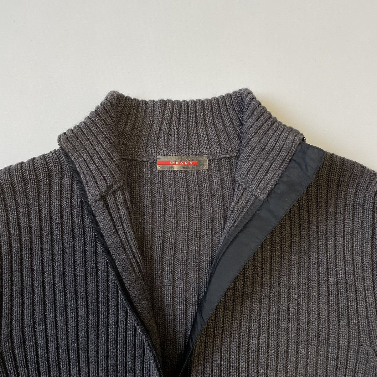 Prada A/W 06 ‘Drivers Knit’ Zip Sweater Size US L / EU 52-54 / 3 - 5 Thumbnail
