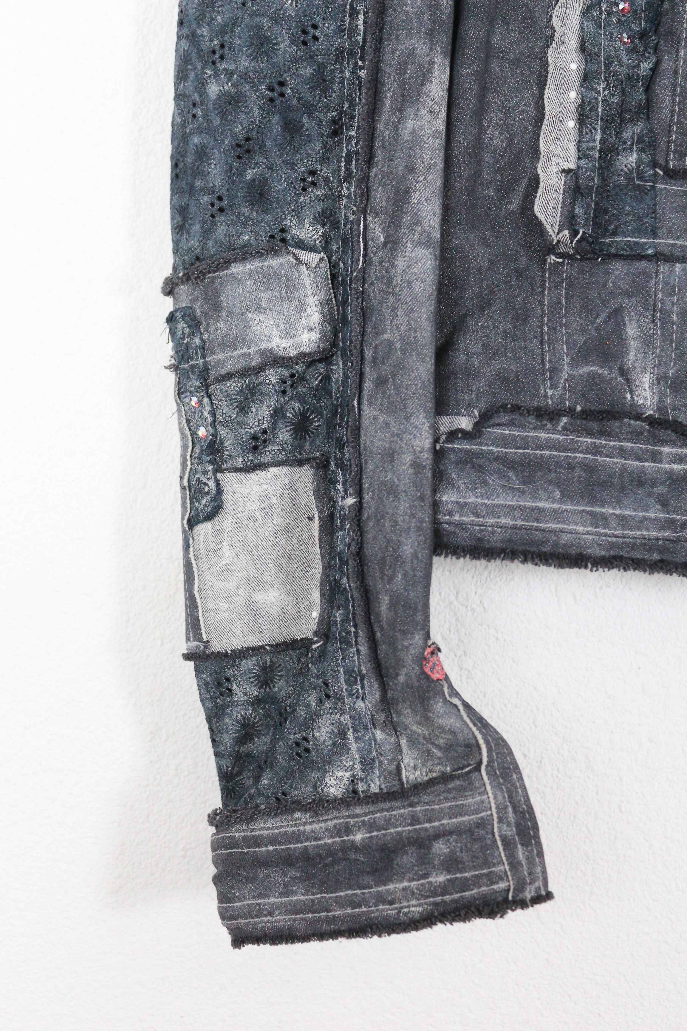 Elisa Cavaletti Elisa Cavaletti Bleached Avant Garde Jacket Y2K NZ Size S / US 4 / IT 40 - 4 Thumbnail