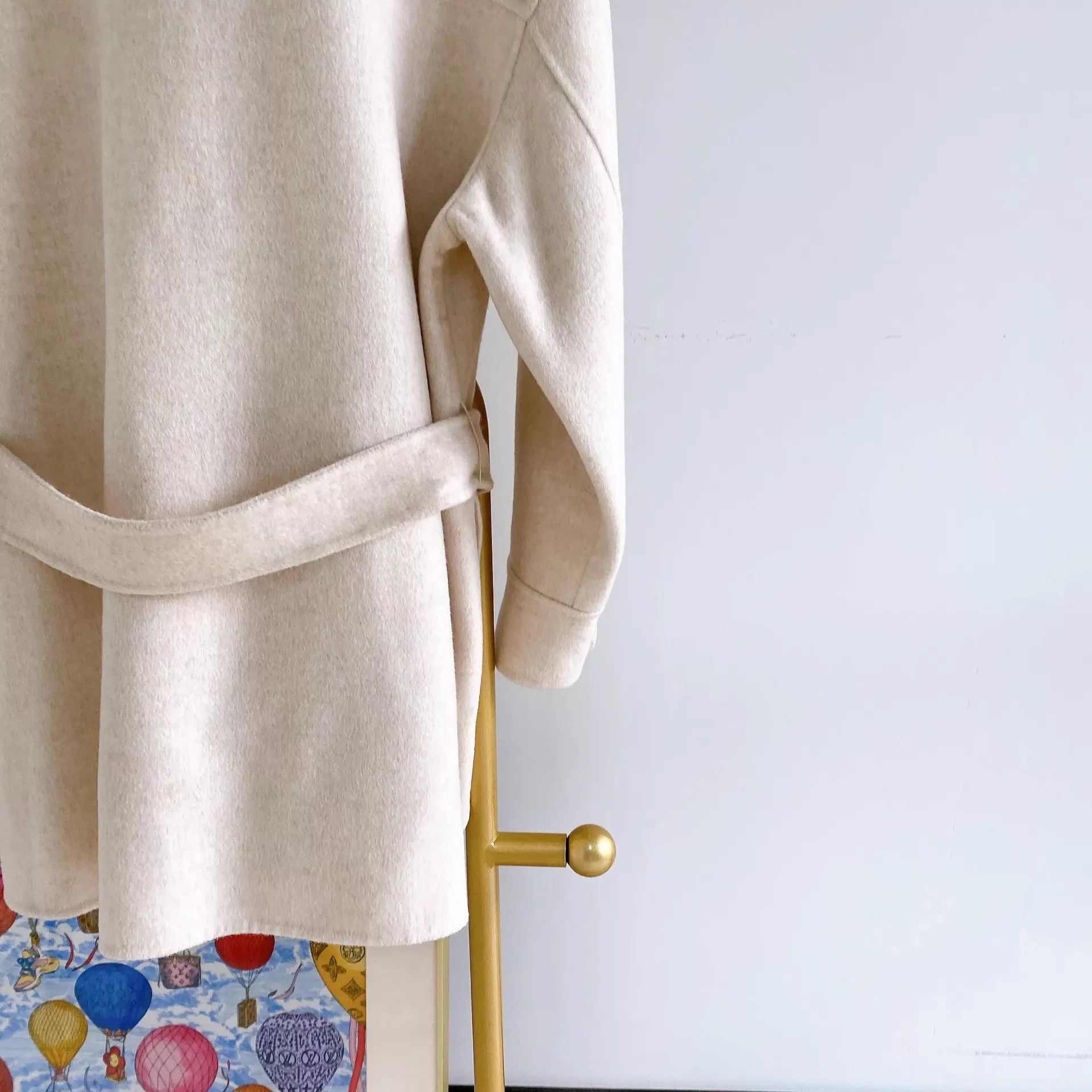 Maje Maje Beige Wool Coat US 0 Size XS / US 0-2 / IT 36-38 - 6 Thumbnail