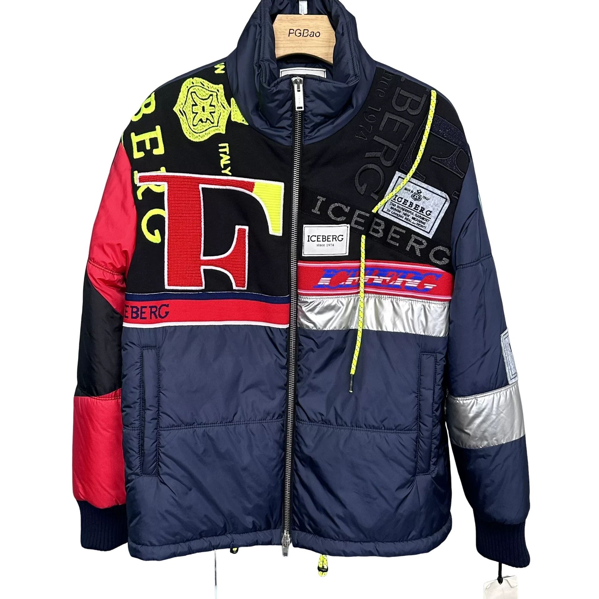 Iceberg Iceberg Colorblock Logo Puffer Jacket EU 48 Size US M / EU 48-50 / 2 - 1 Thumbnail