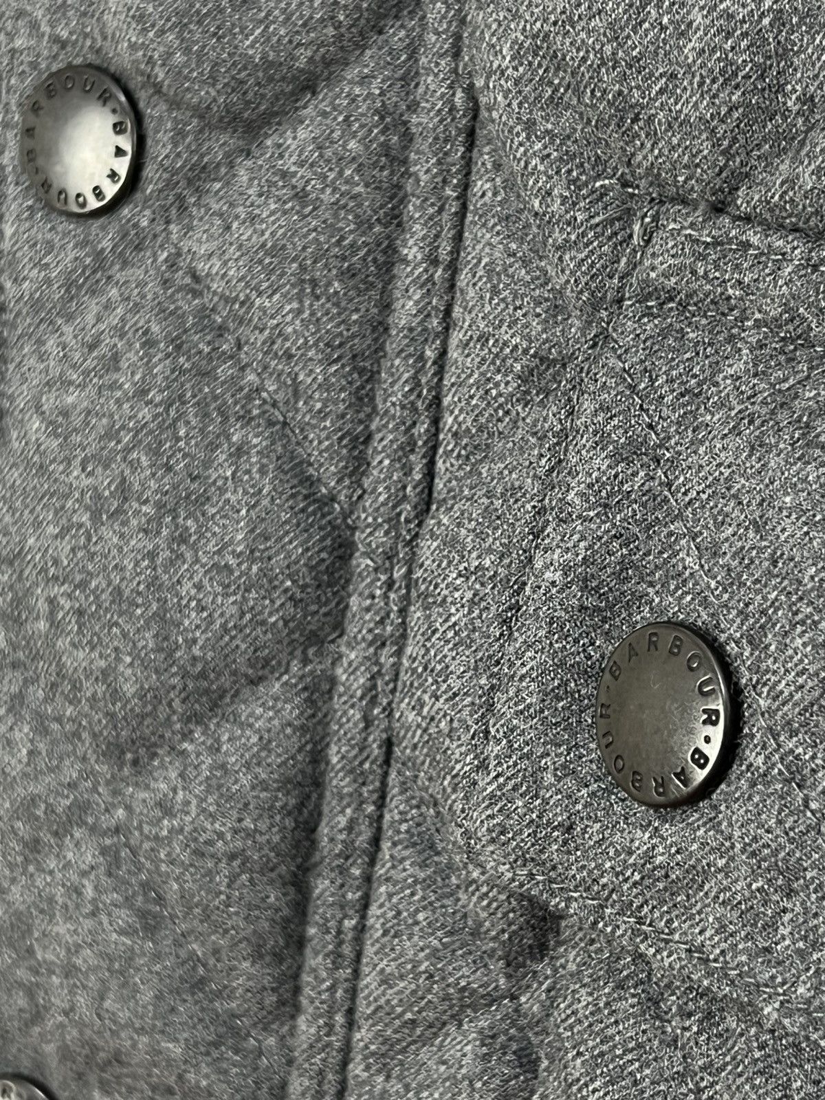 Barbour Barbour Wool Quilted Jacket Grey Corduroy Collar Coat Size US M / EU 48-50 / 2 - 11 Thumbnail
