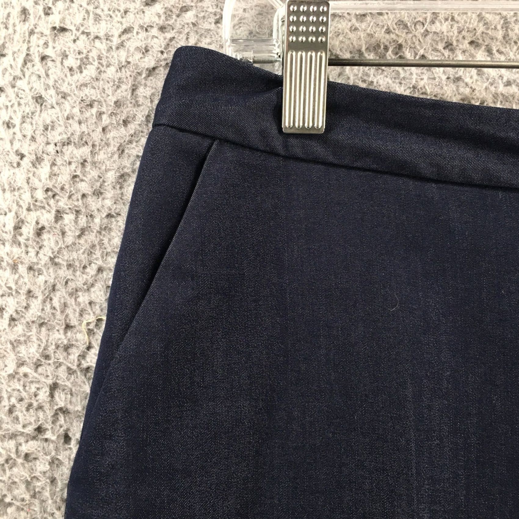Calvin Klein Calvin Klein Dress Pants Womens 8 Blue High Rise Casual Dress Pants Women Stretch Pockets Flat Front Skinny 32x30.5 Casual Size 30" / US 8 / IT 44 - 3 Thumbnail