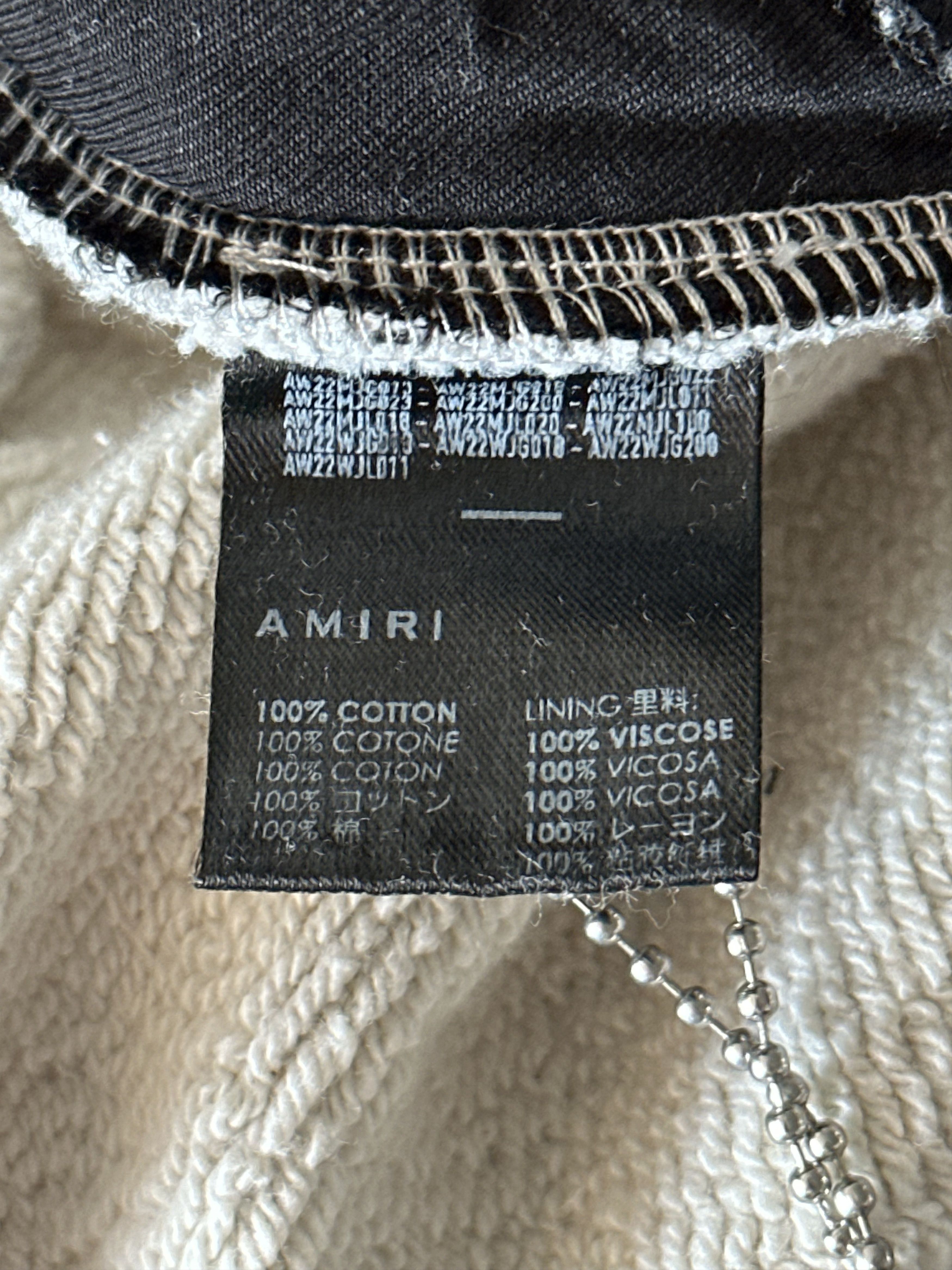 Amiri Amiri Grey & White Puff Logo Sweatpants Size US 40 / EU 56 - 4 Thumbnail