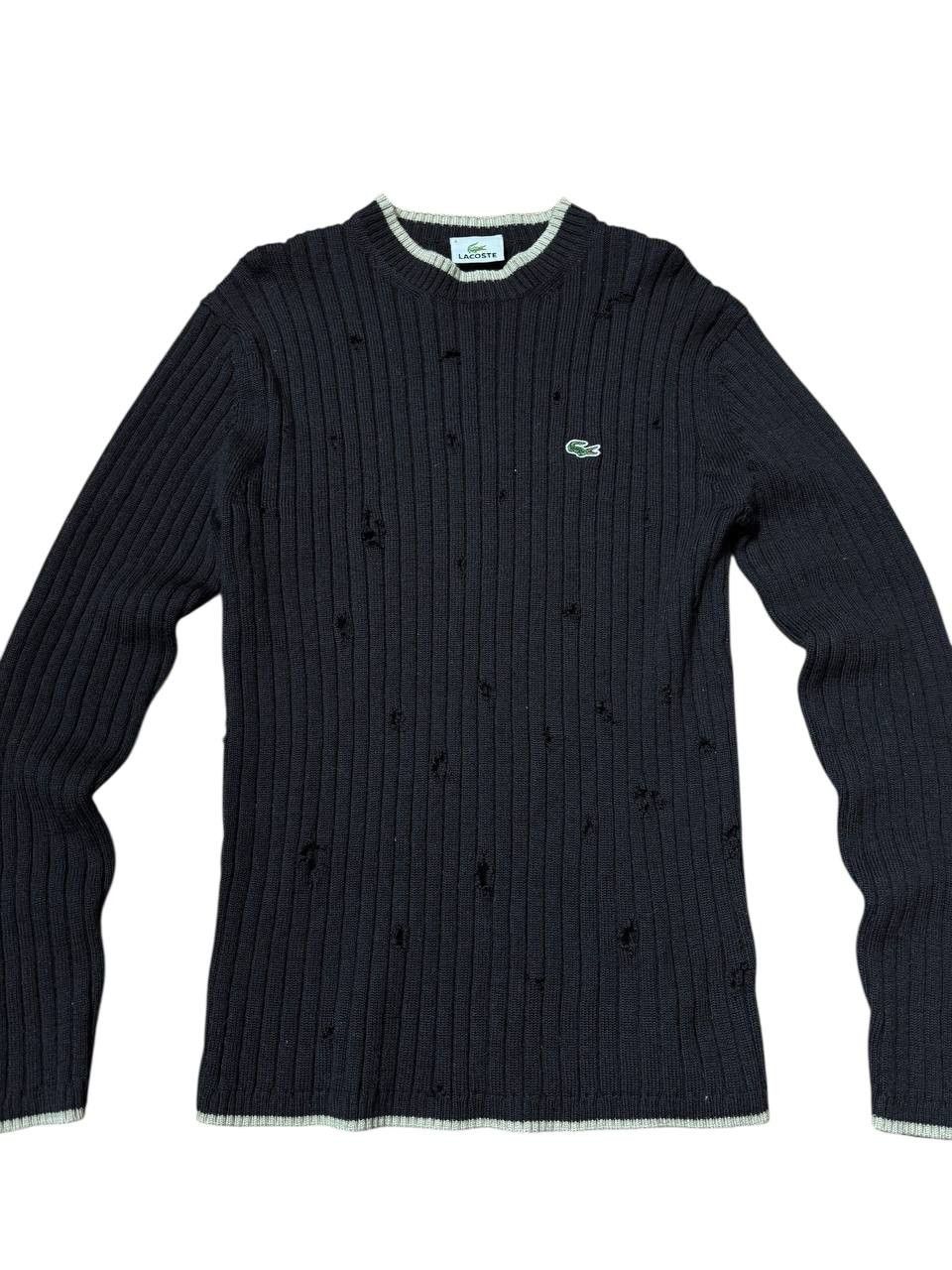 Lacoste 1 of 1 Custom Lacoste Worn Wool Knit Distressed Sweater Size US M / EU 48-50 / 2 - 12 Thumbnail