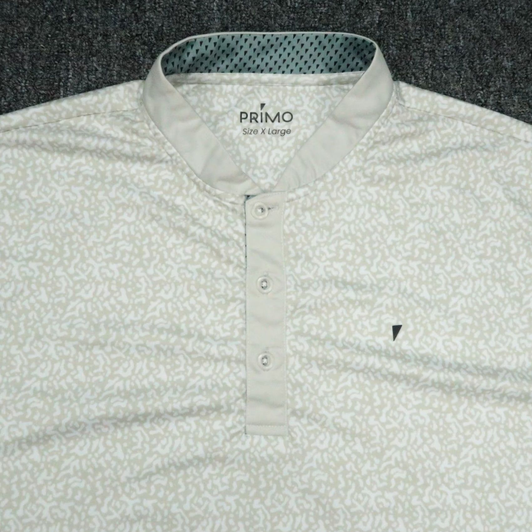 Vintage Primo Polo XL White Beige Performance Golf Blade Collar Mens Size US XL / EU 56 / 4 - 2 Thumbnail