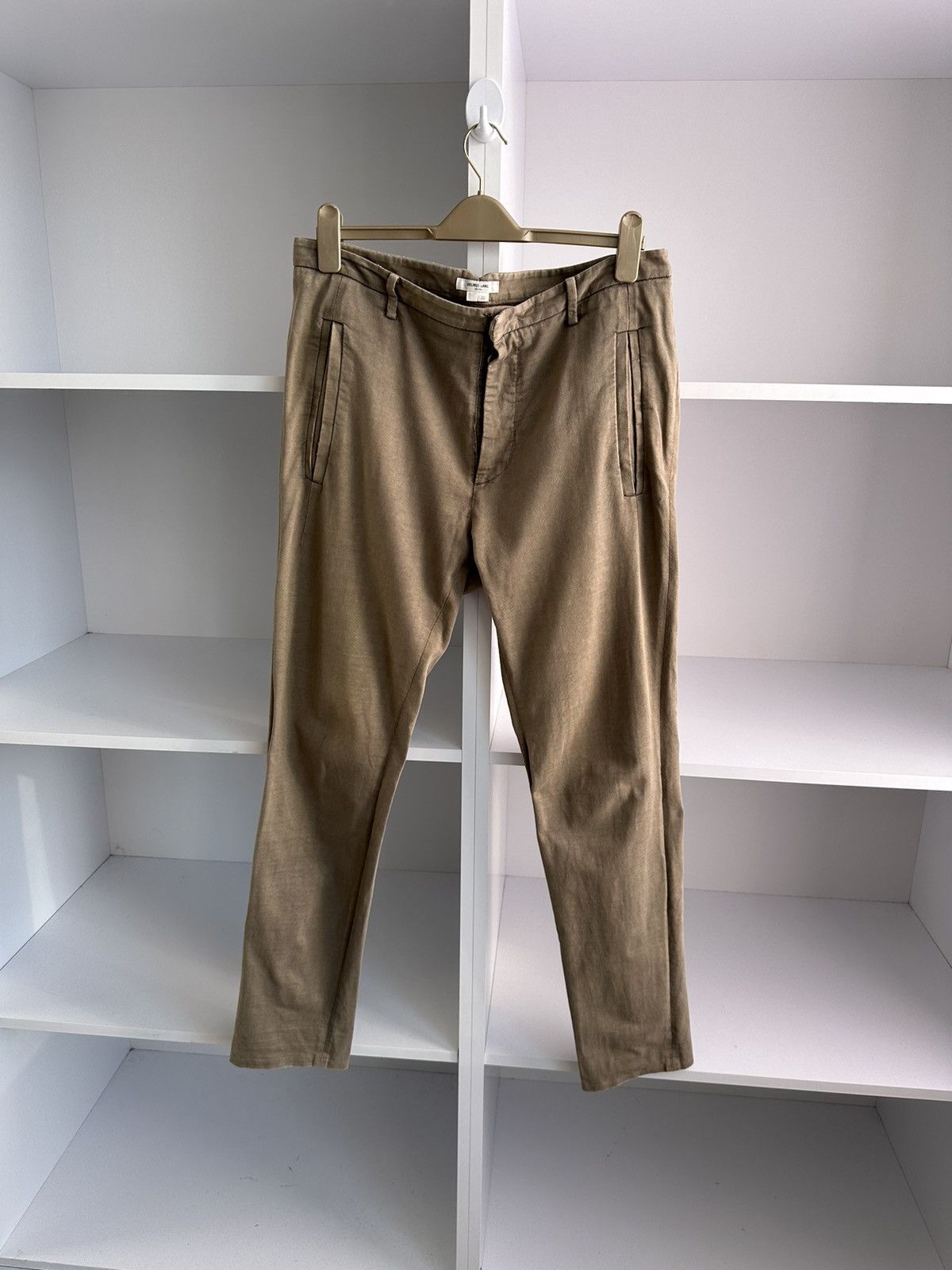 image of Vintage Helmut Lang Light Brown 2000S Pants, Men's (Size 32)