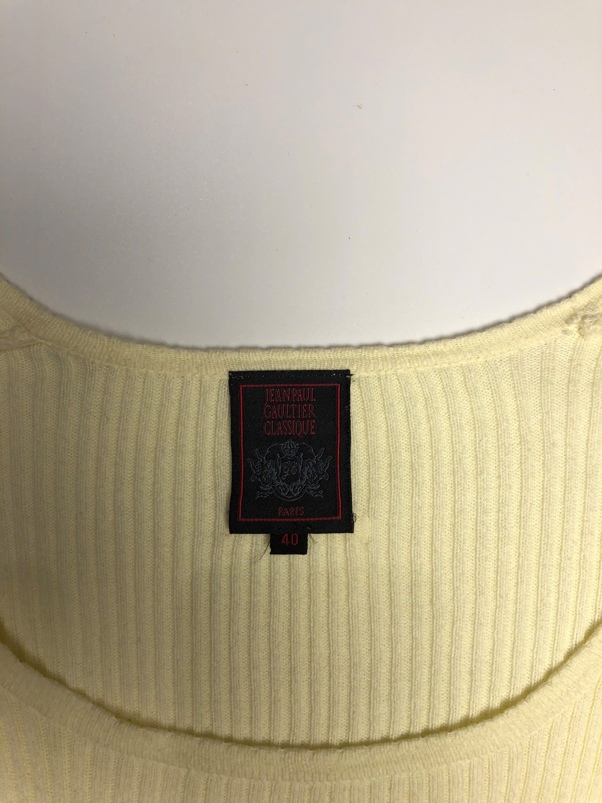 Jean Paul Gaultier Jean Paul Gaultier Classique Ribbed Top Size M / US 6-8 / IT 42-44 - 2 Thumbnail