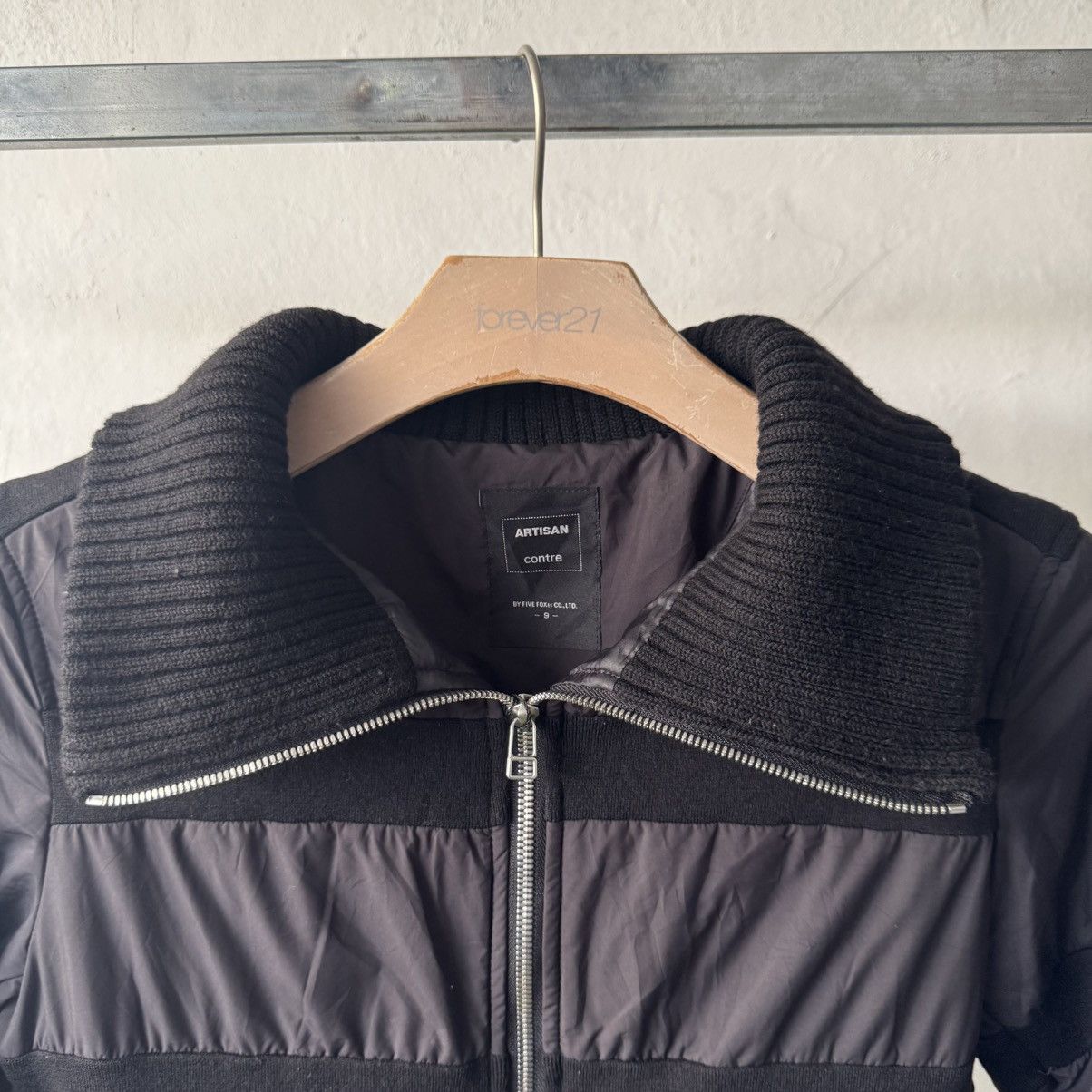 MM6 Artisan Black Stripped Puffer Like Maison Margiela Jacket Size US XS / EU 42 / 0 - 6 Thumbnail