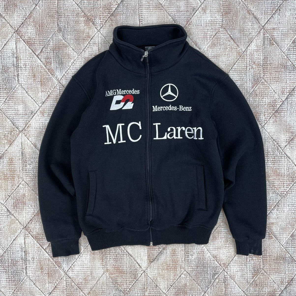 Veste De Course Brodée Mercedes-Benz McLaren NASCAR F1 Team - Taille Unique - Marque Liamr
