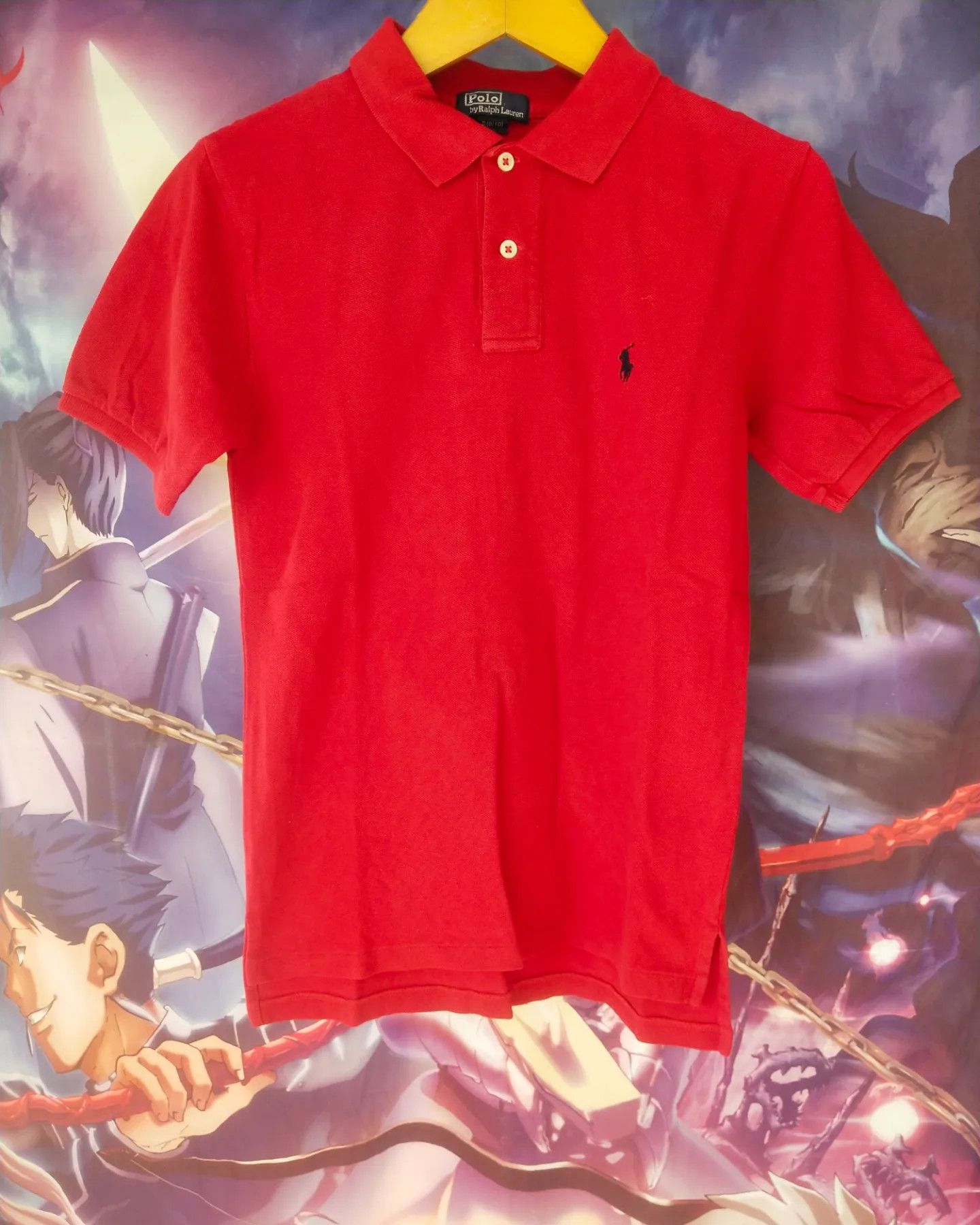 Vintage Polo Ralph Lauren Red Polo Small Woman Shirt