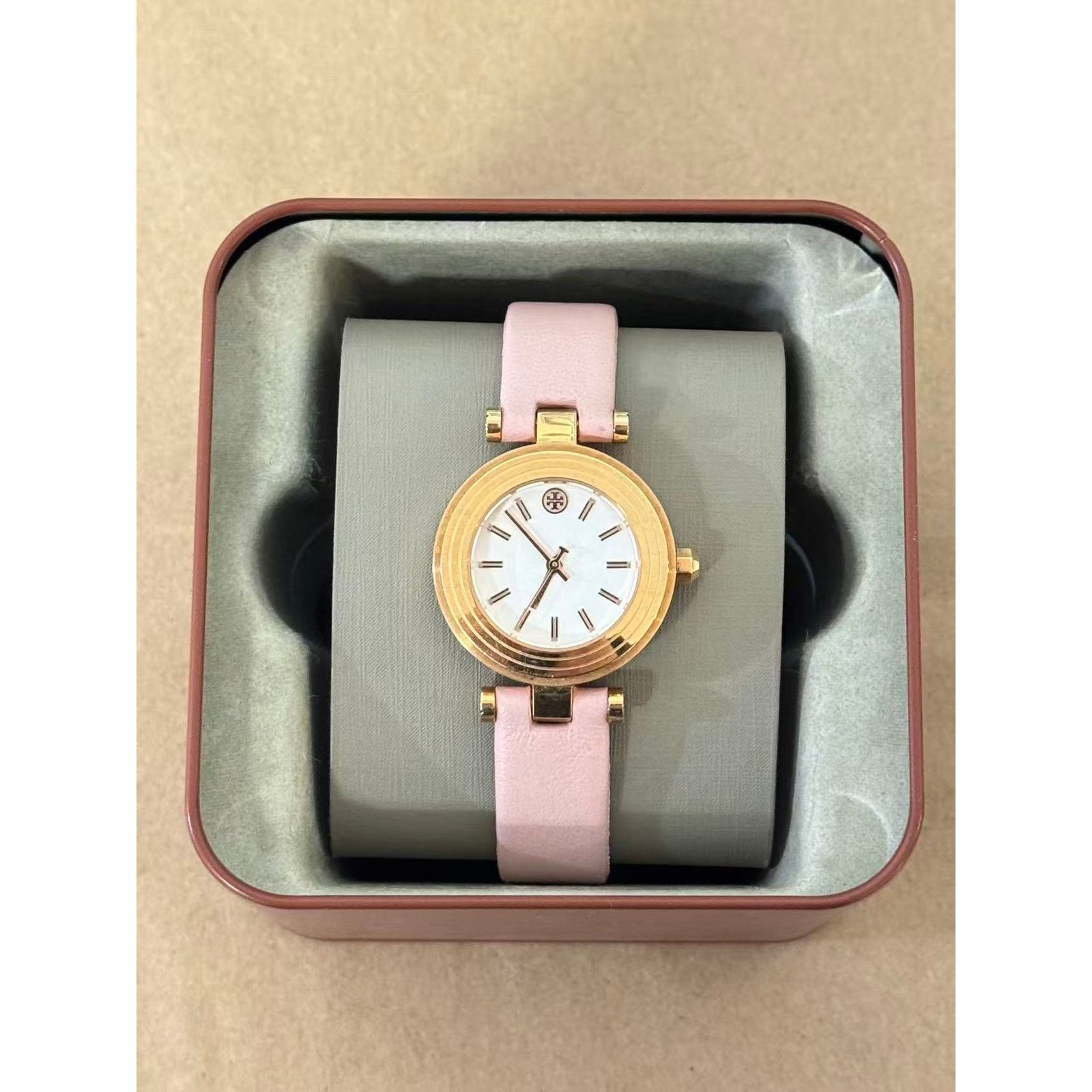 Tory Burch Tory Burch TBW9008 Classic T Pink Watch Size 30 - 1 Thumbnail