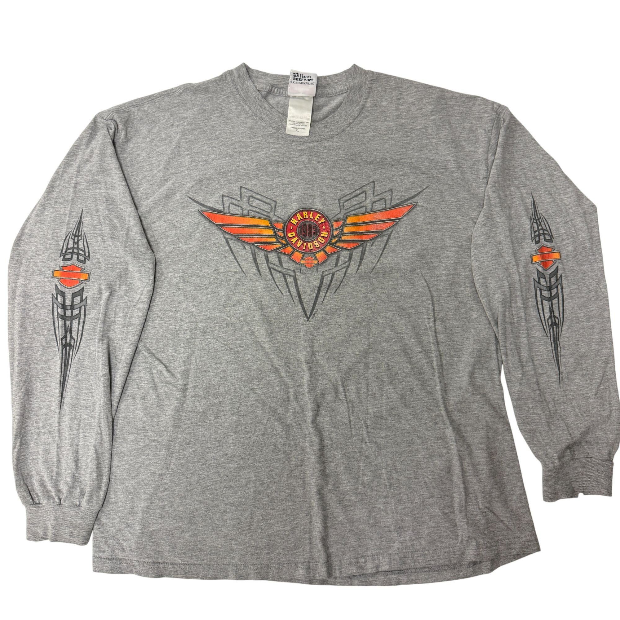 Harley Davidson H-D Motorcycle Mike Bruno's BAYOU COUNTRY LA SWAMP Biker Tee Size US XL / EU 56 / 4 - 10 Thumbnail