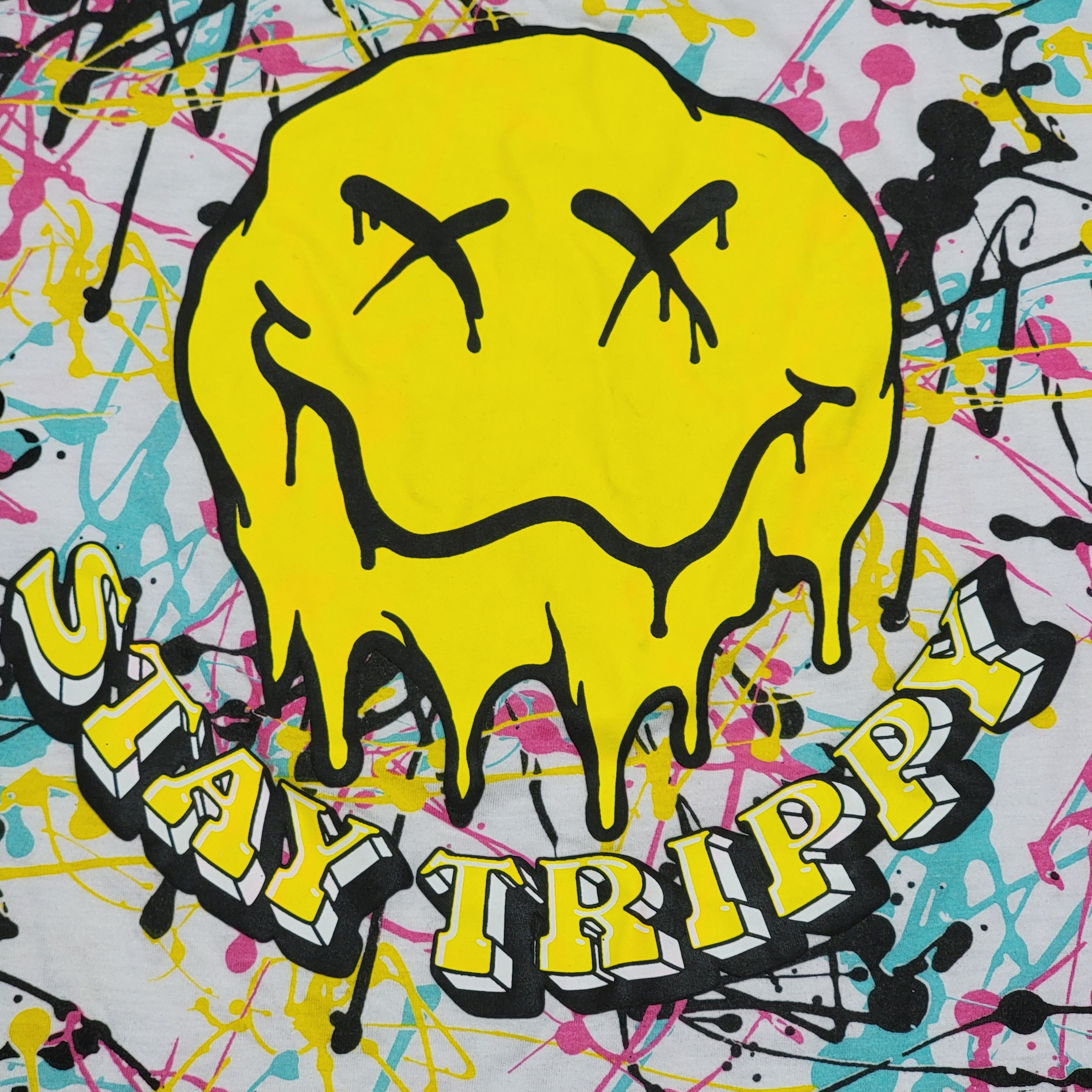 Other Vibes SS Paint Splatter Tee "Stay Trippy" - Size Medium Size US M / EU 48-50 / 2 - 2 Thumbnail